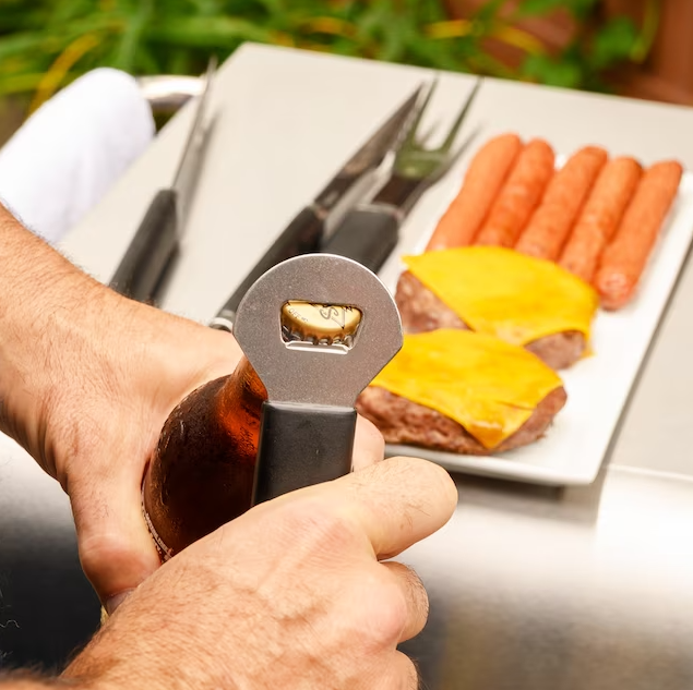 Stainless Steel BBQ Tool Set (3-Piece)