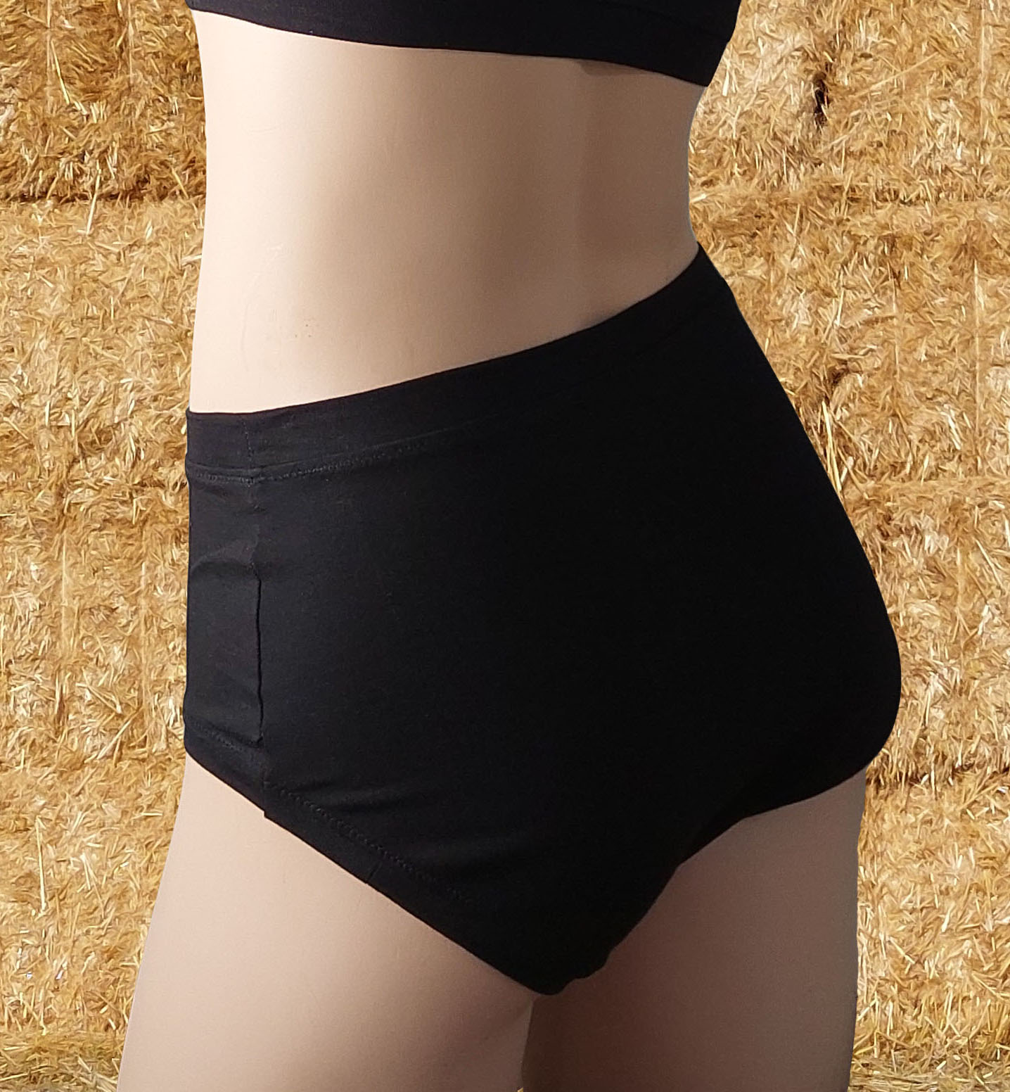 BIO Highwaist-Slip "Schwarze Erde"