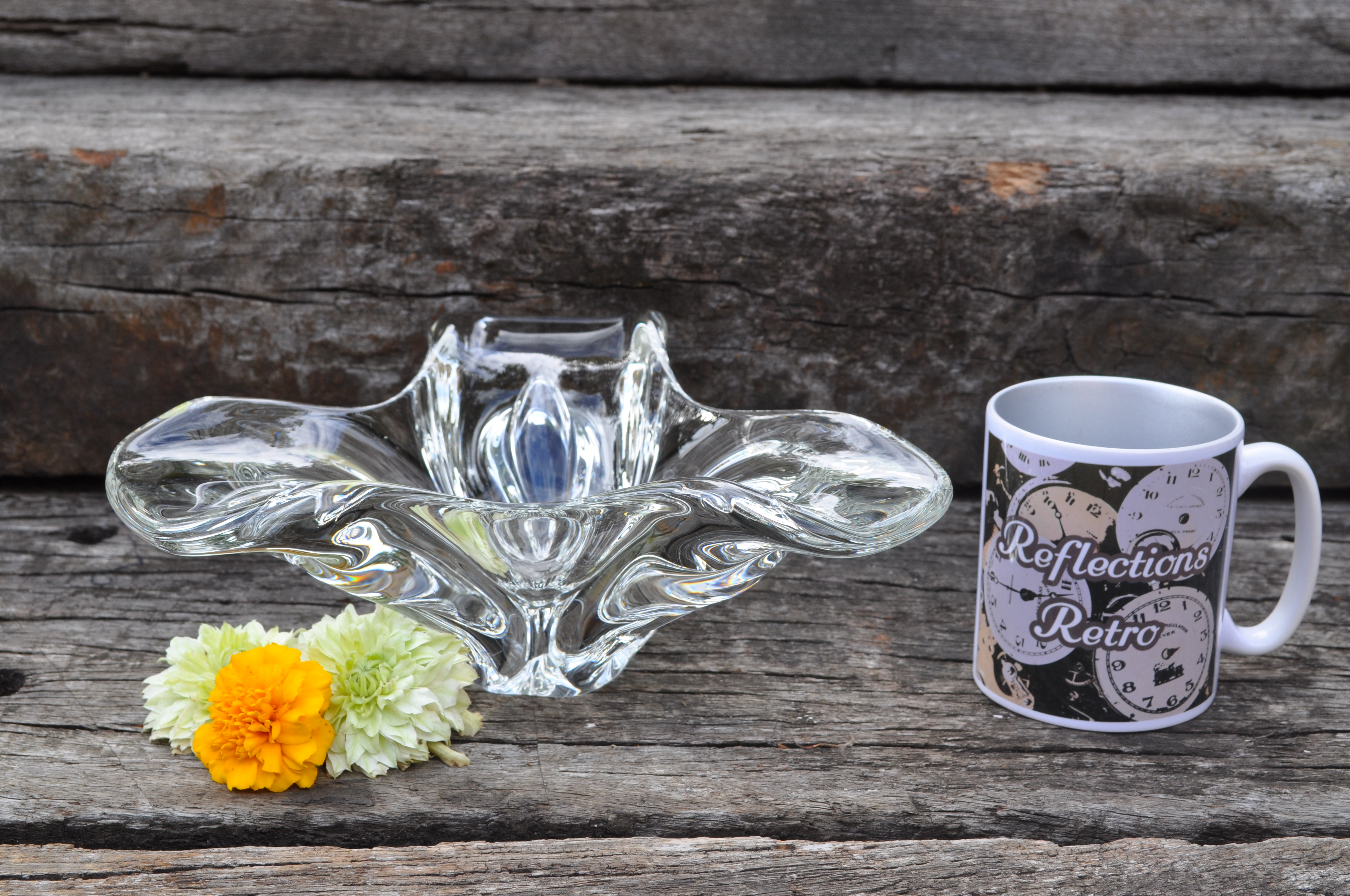 Vintage Czech Chribska Sculptural Bowl 