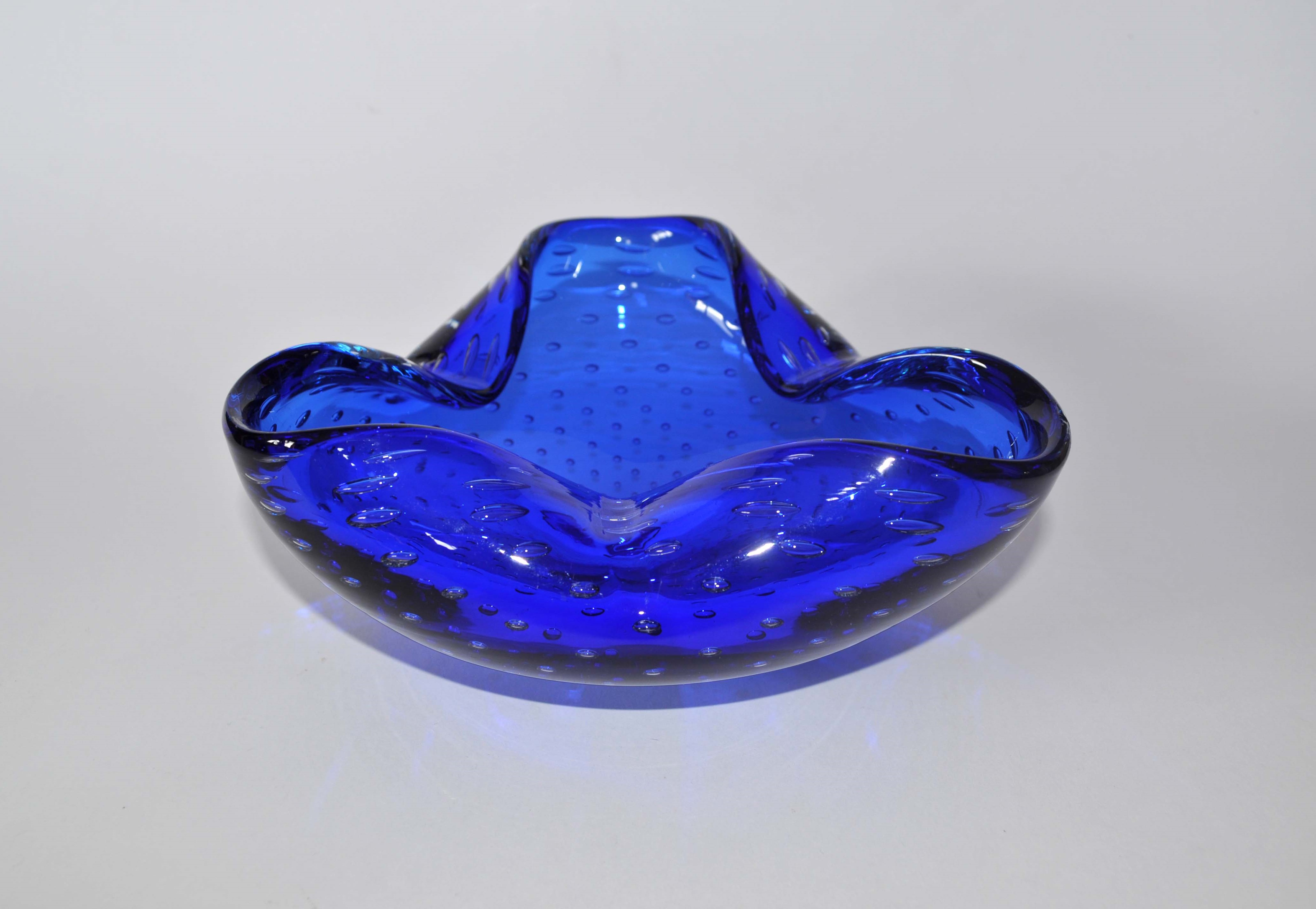 Large Vintage Murano Glass Controlled Bubble bowl