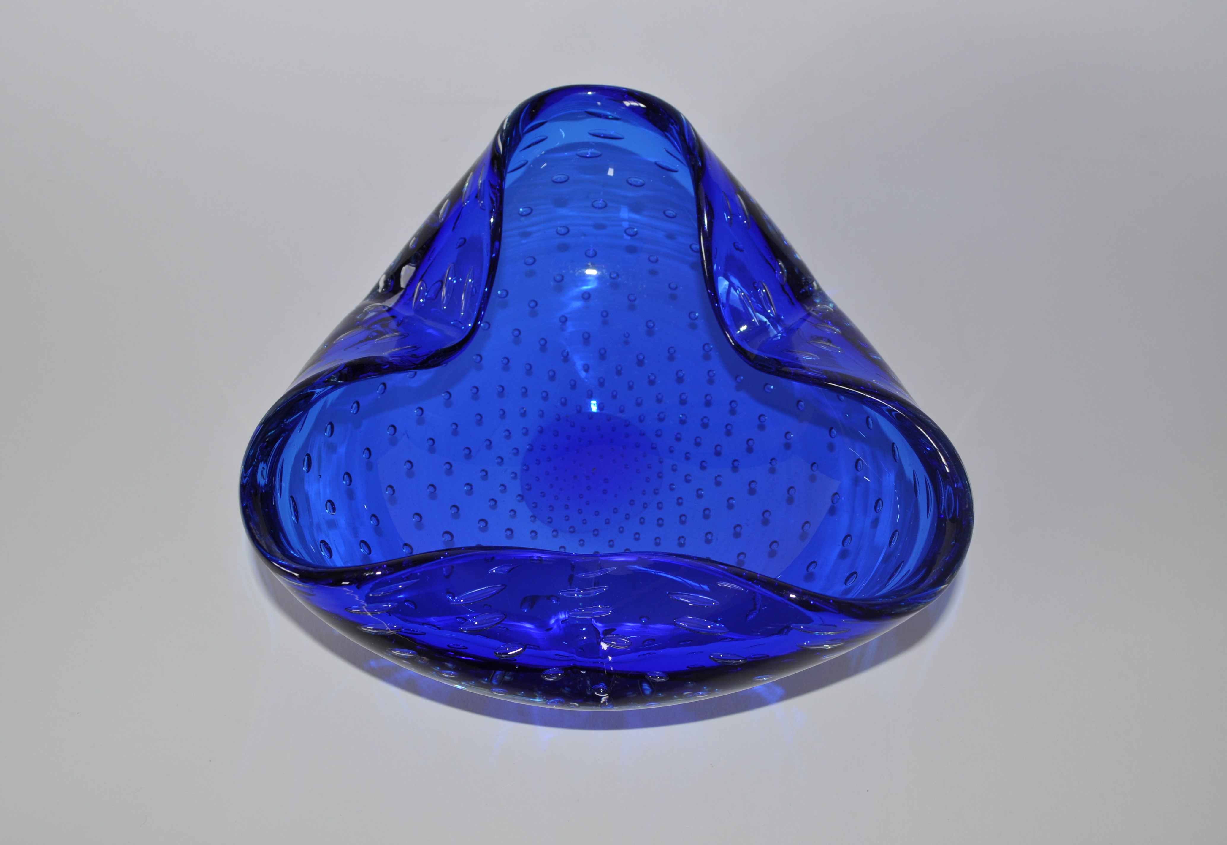 Large Vintage Murano Glass Controlled Bubble bowl