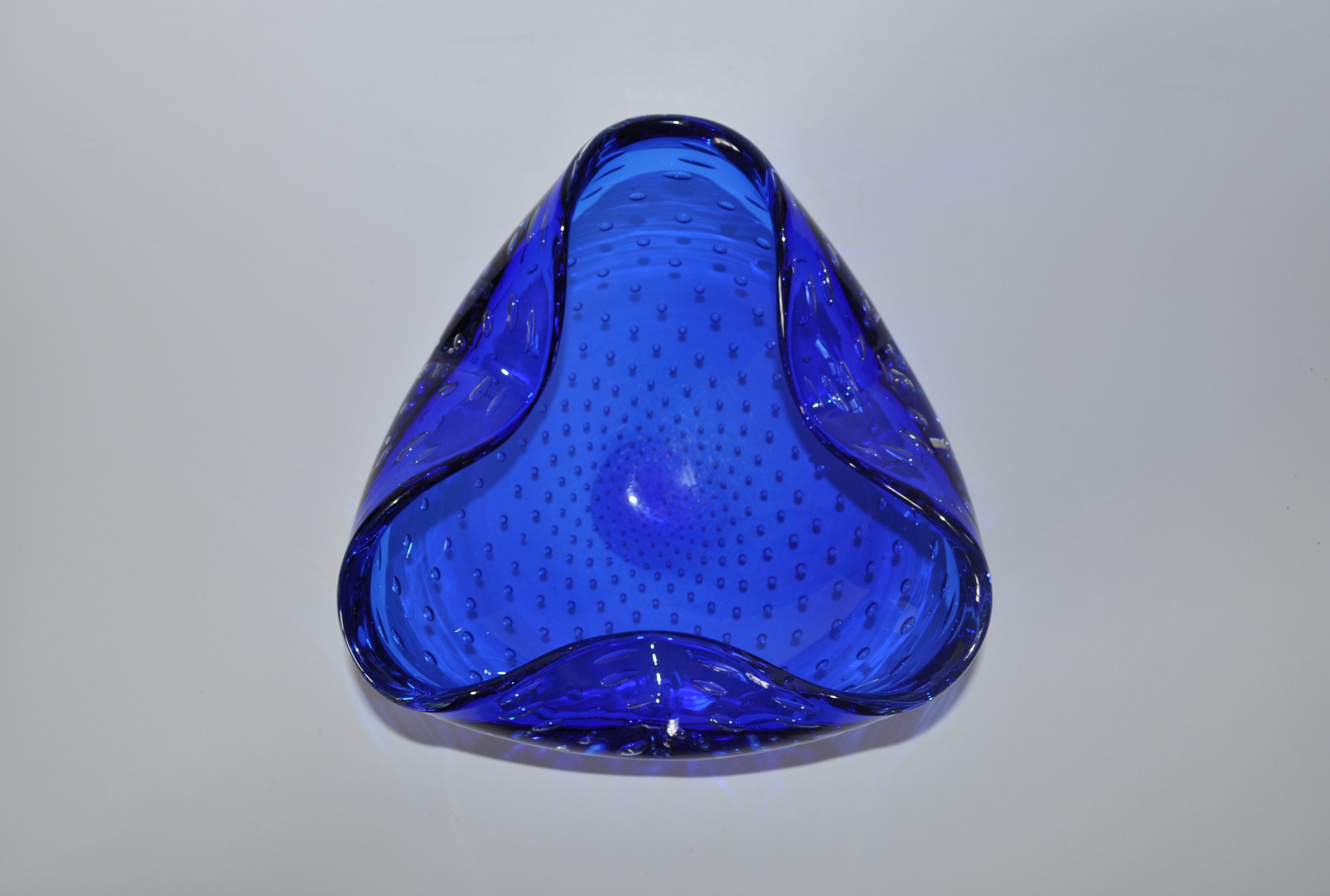 Large Vintage Murano Glass Controlled Bubble bowl