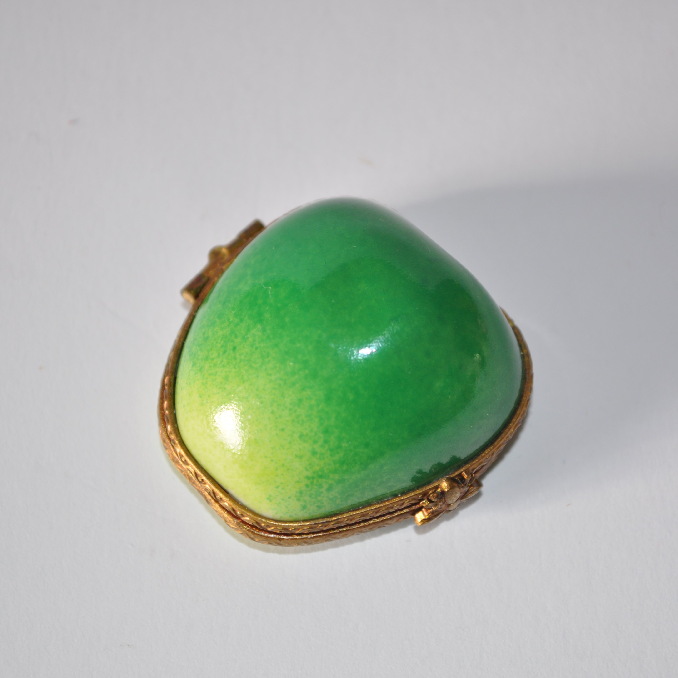 Vintage Limoges Porcelain Apple Trinket Box