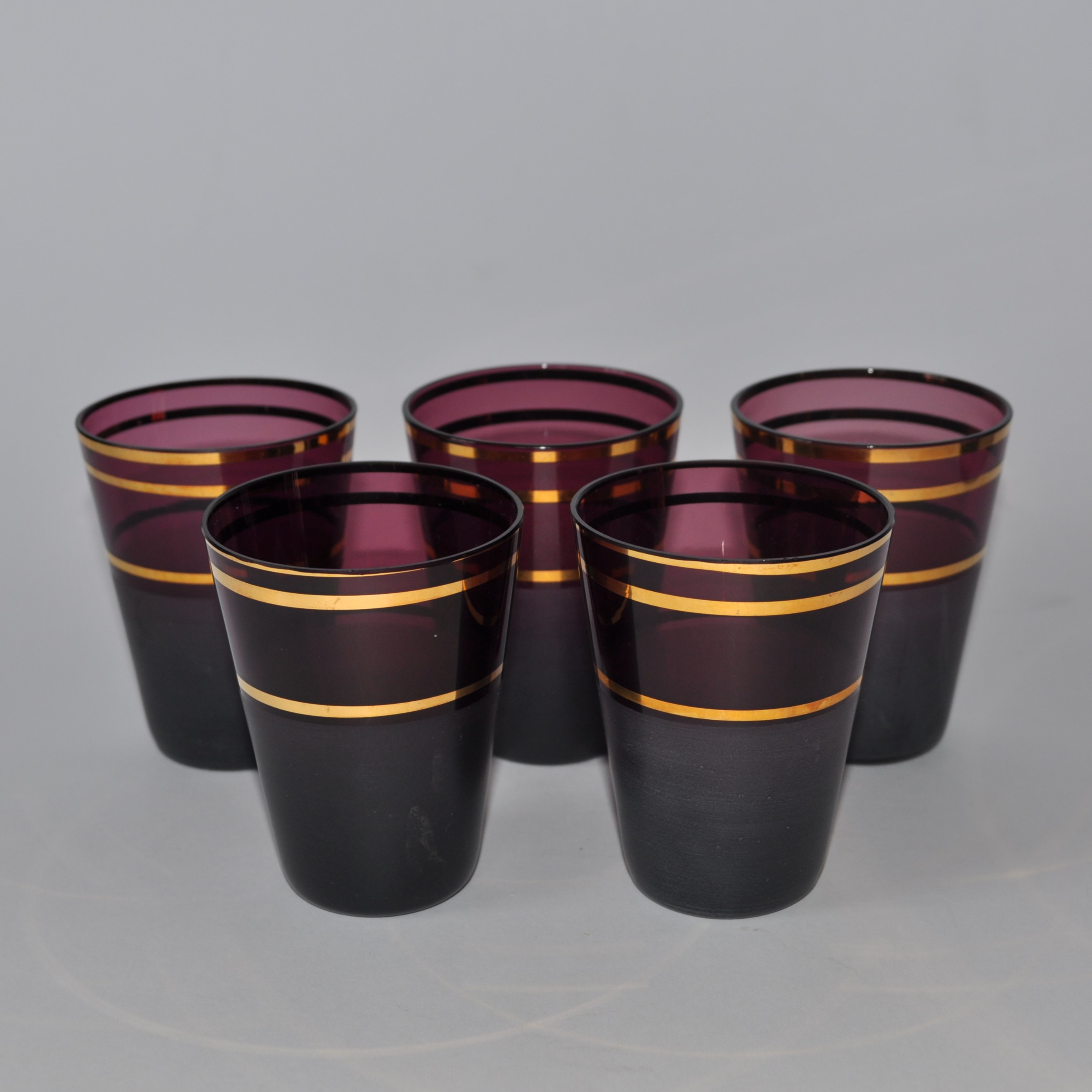 Vintage Czech / Bohemian Decanter and Glasses Set