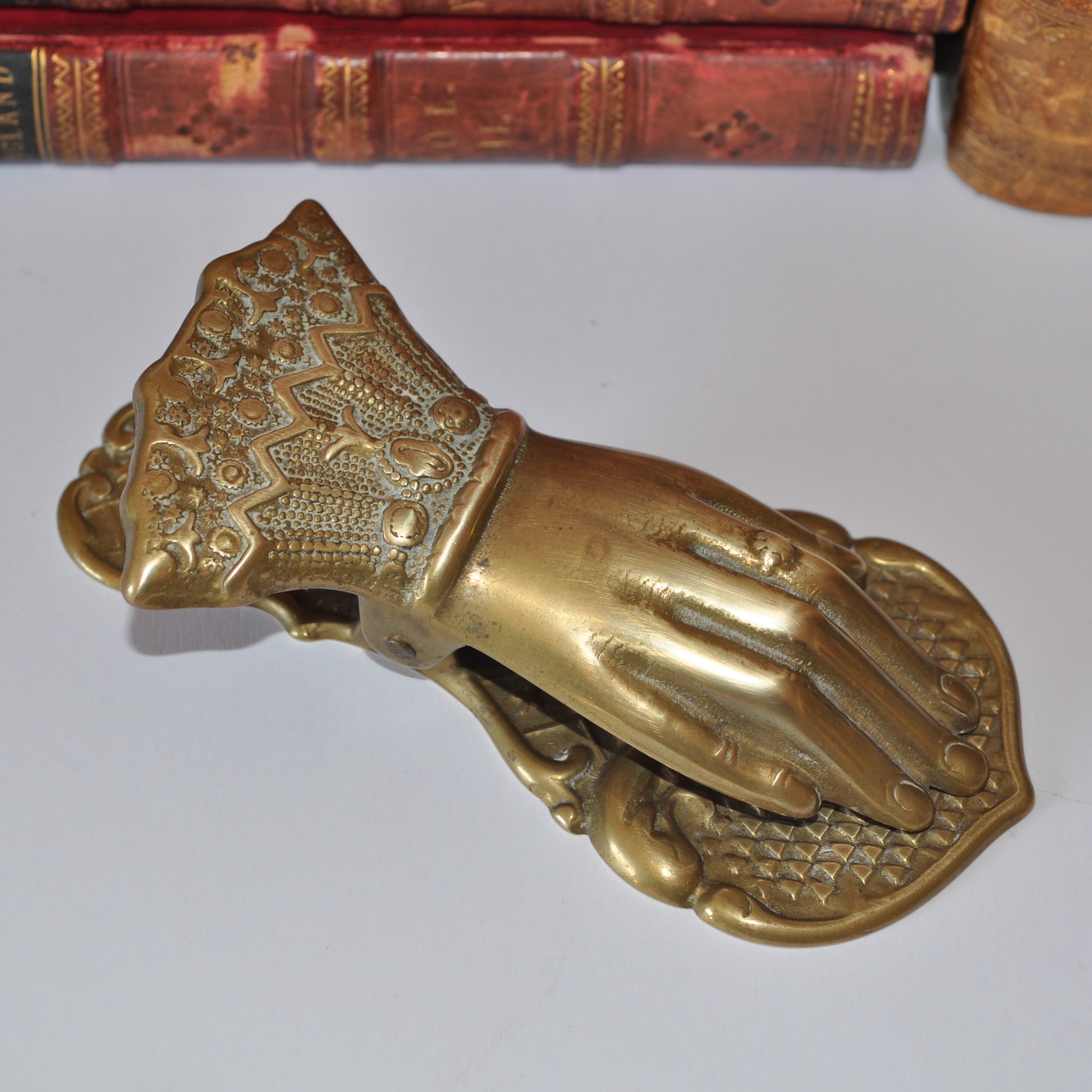 Vintage Brass Hand Letter Paper clip