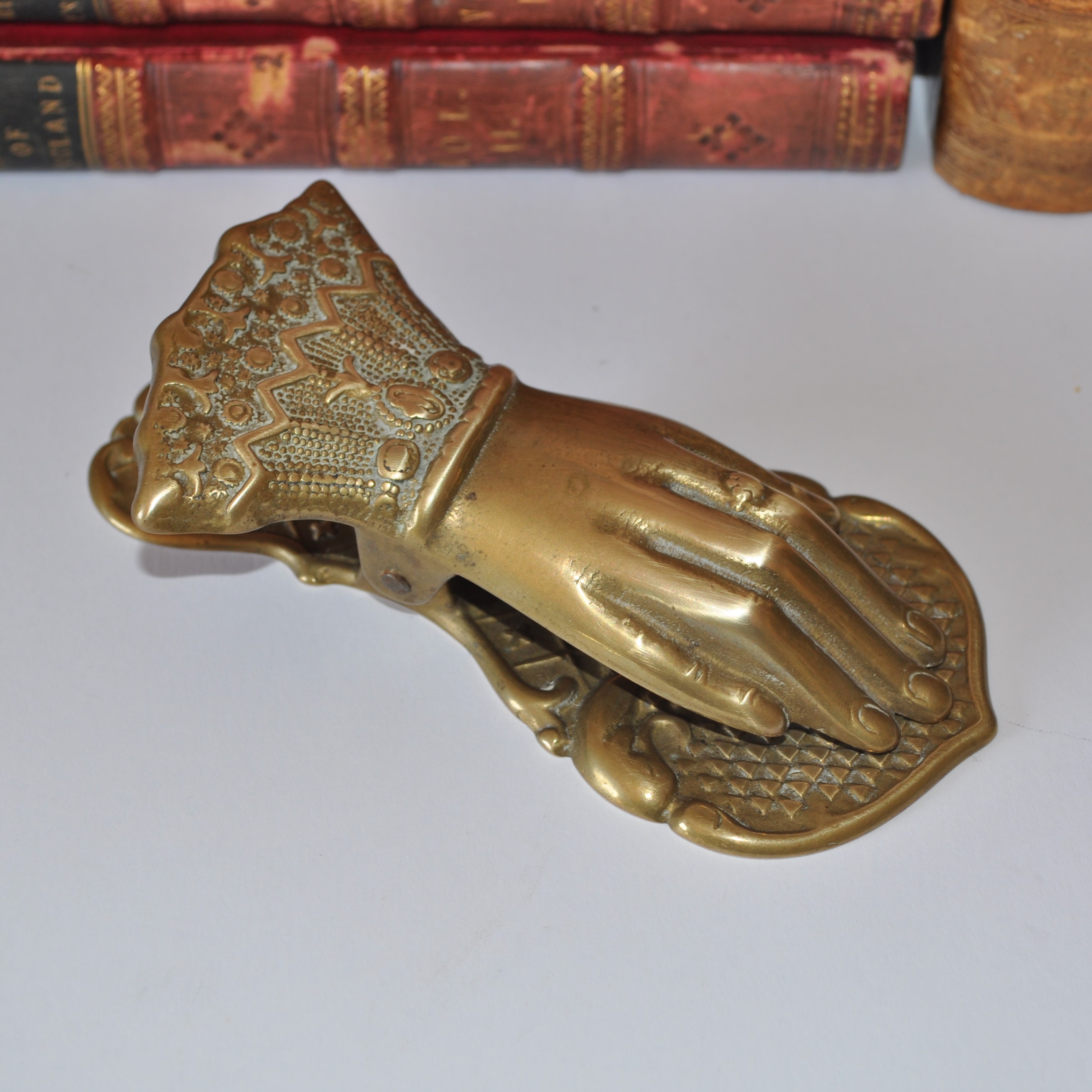 Vintage Brass Hand Letter Paper clip