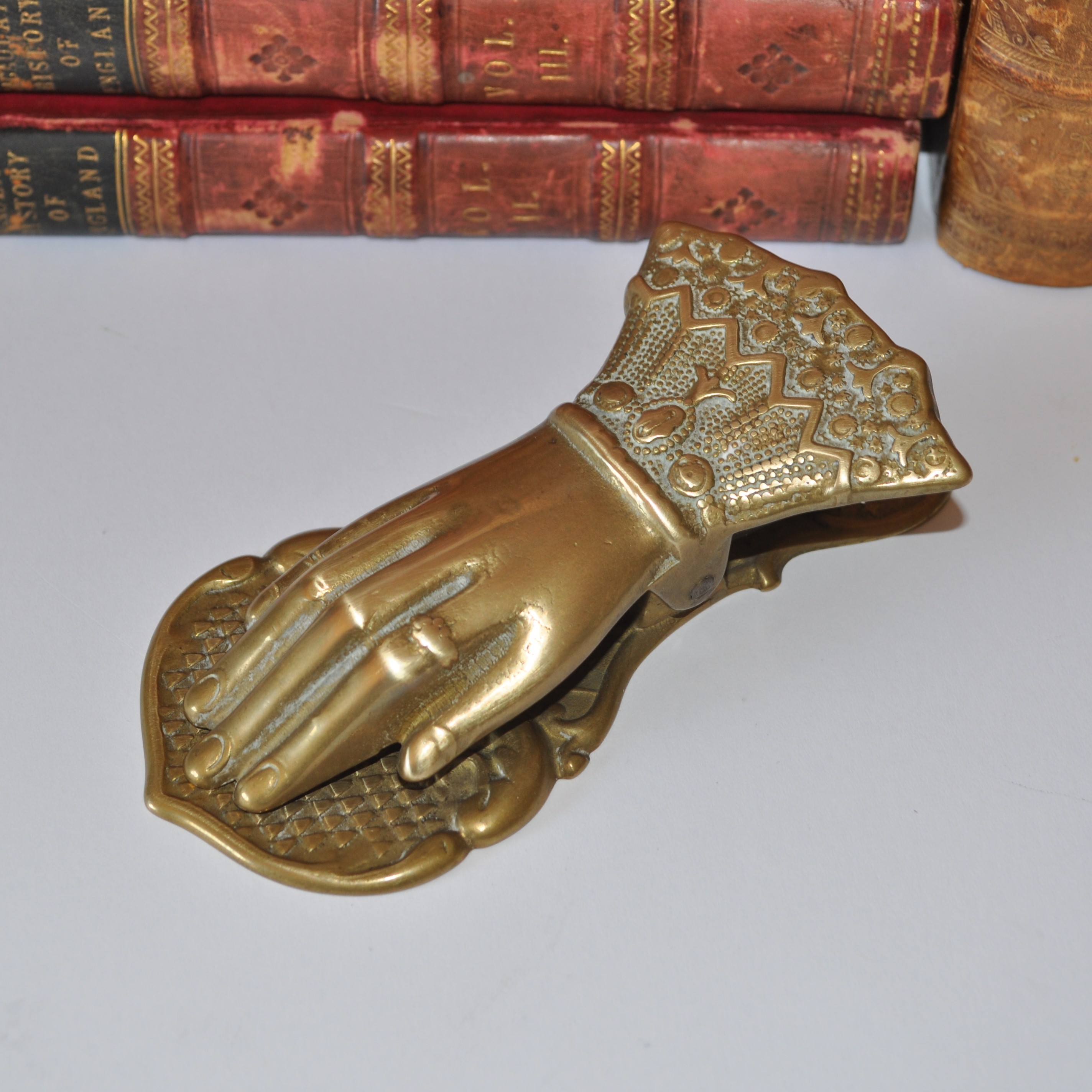 Vintage Brass Hand Letter Paper clip