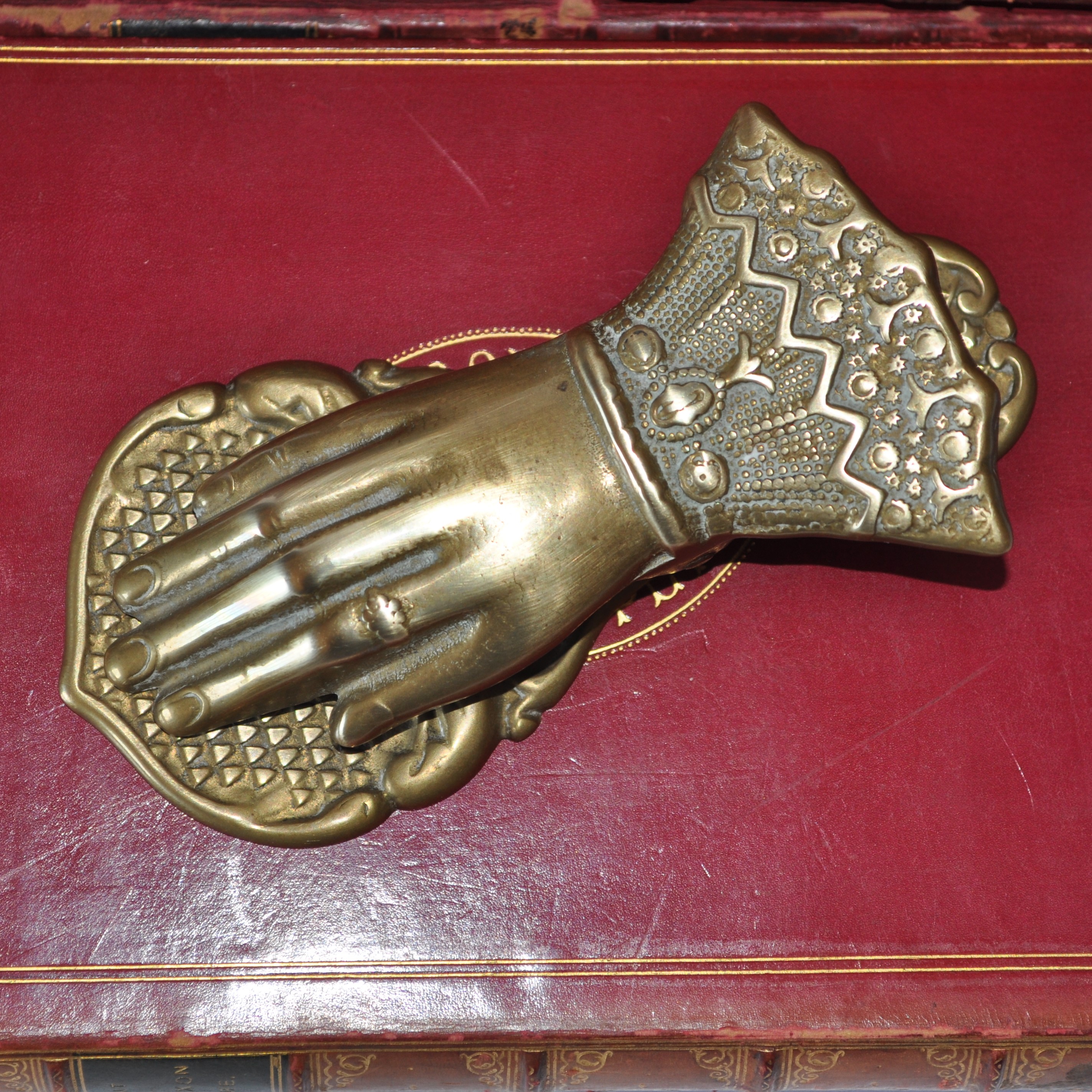 Vintage Brass Hand Letter Paper clip