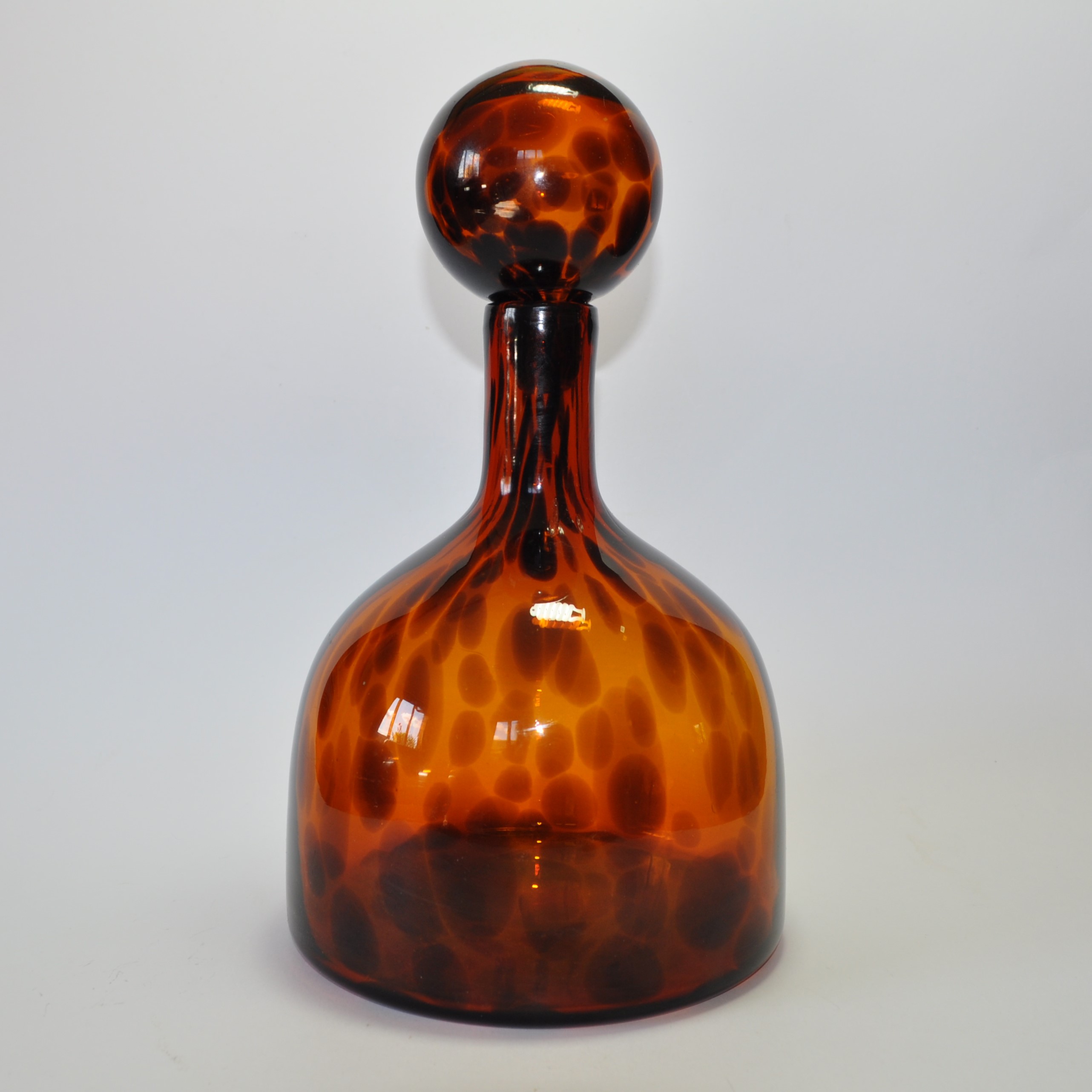 Vintage Tortoiseshell Glass Decanter