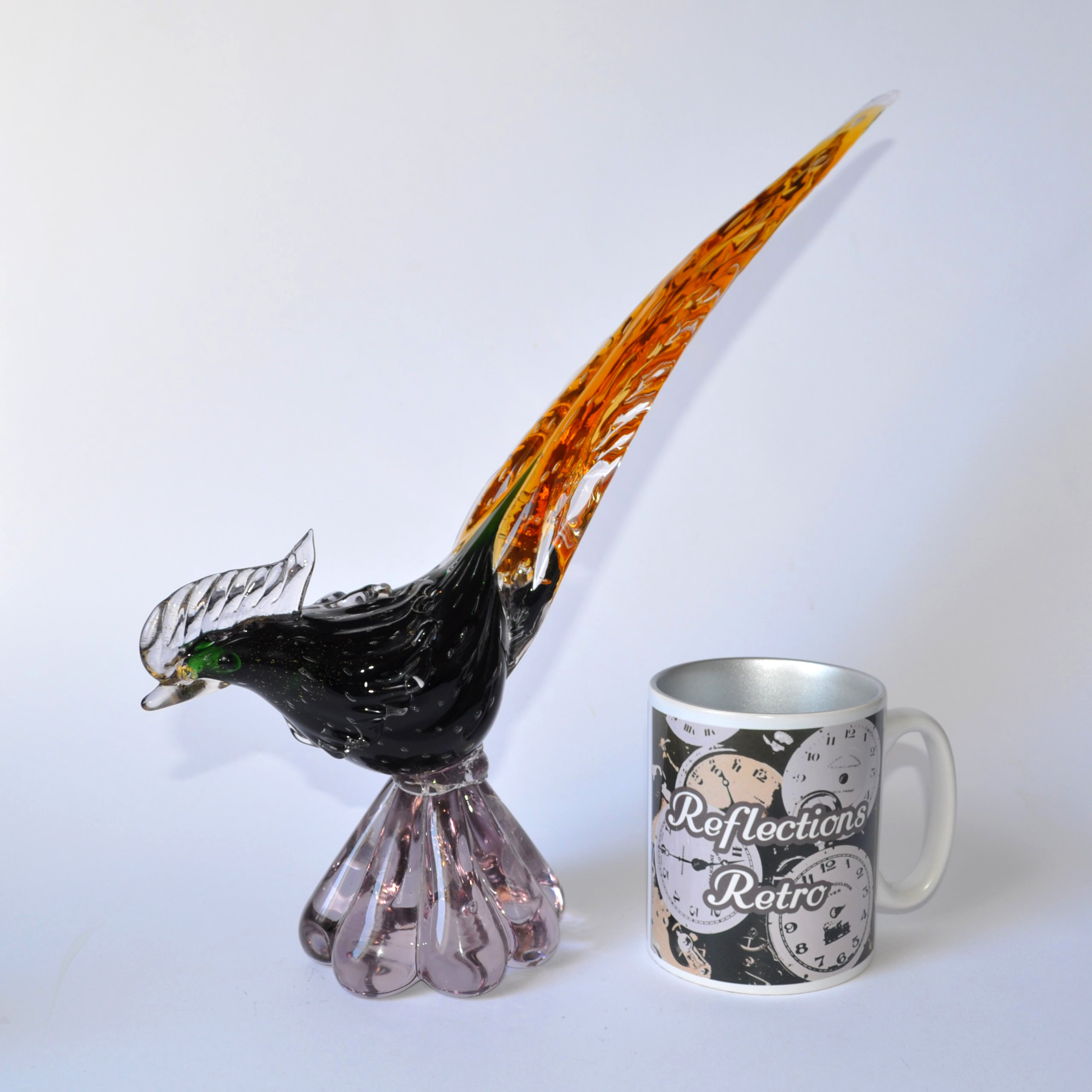 Vintage Murano Glass Pheasent