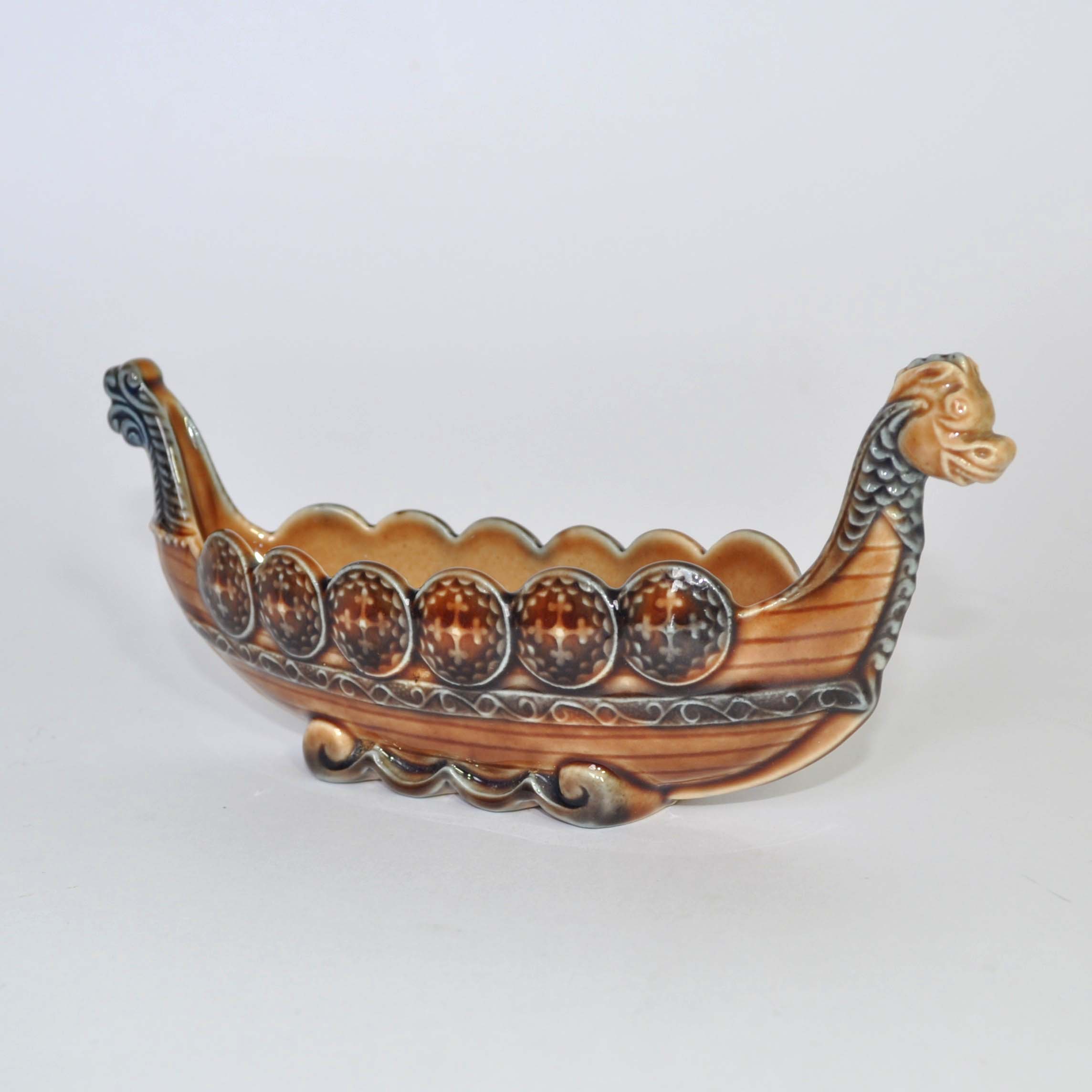 Vintage Wade Viking Longboat Bowl in Original Box