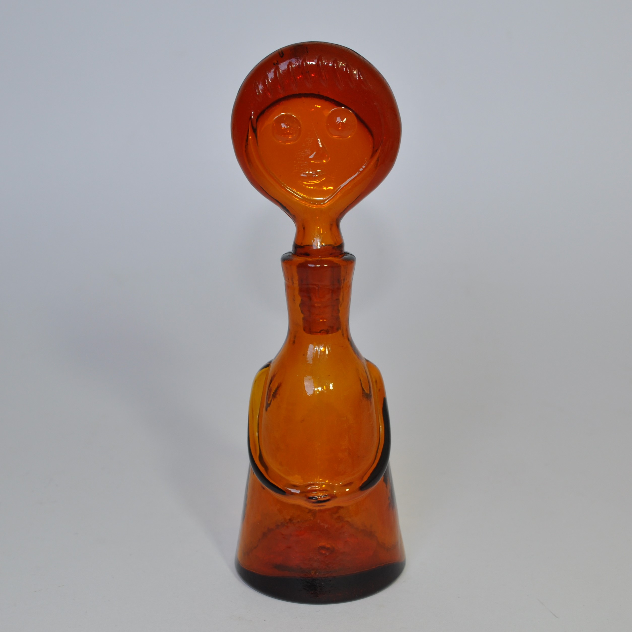 Vintage Replica Kosta Boda, Erik Hoglund  "People" Glass Bottle / Decanter