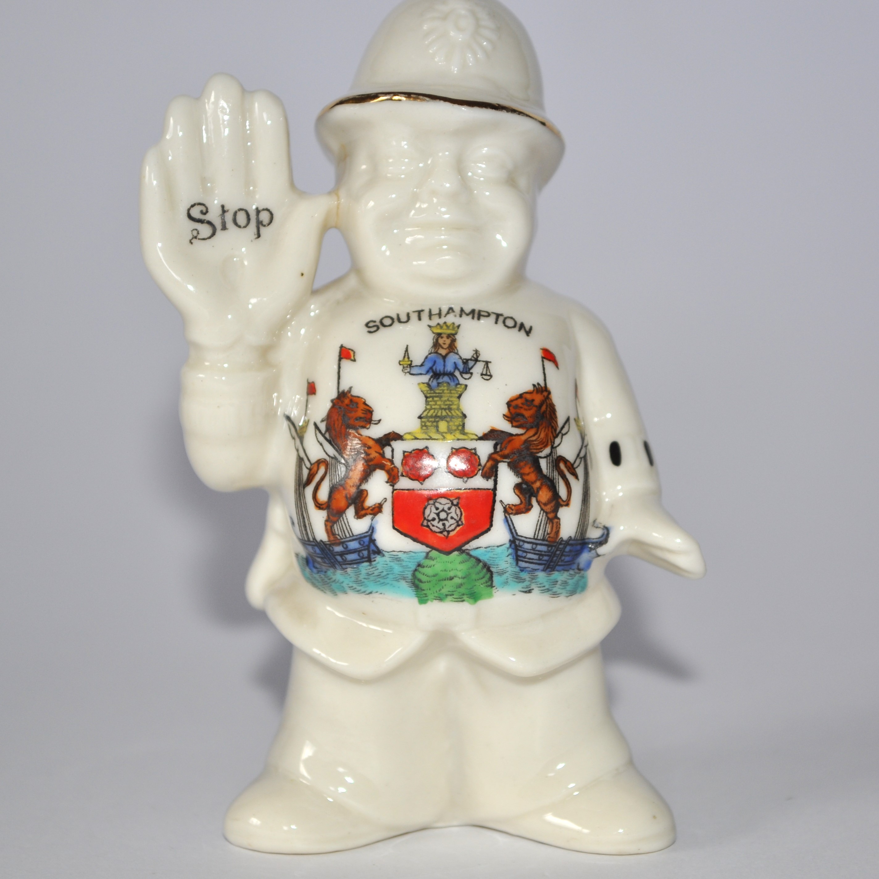 Vintage Arcadian Crested Ware China Southampton Policeman