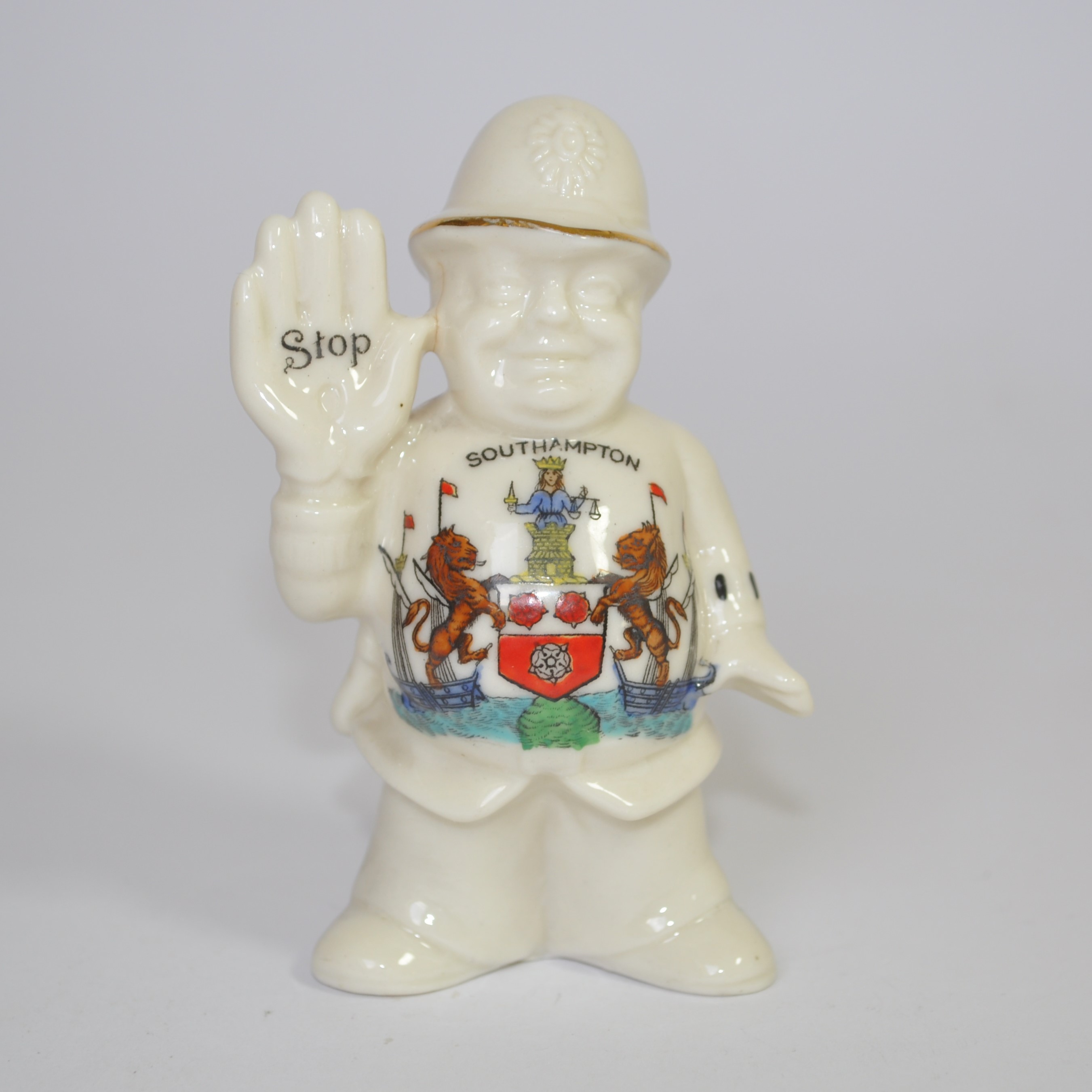 Vintage Arcadian Crested Ware China Southampton Policeman