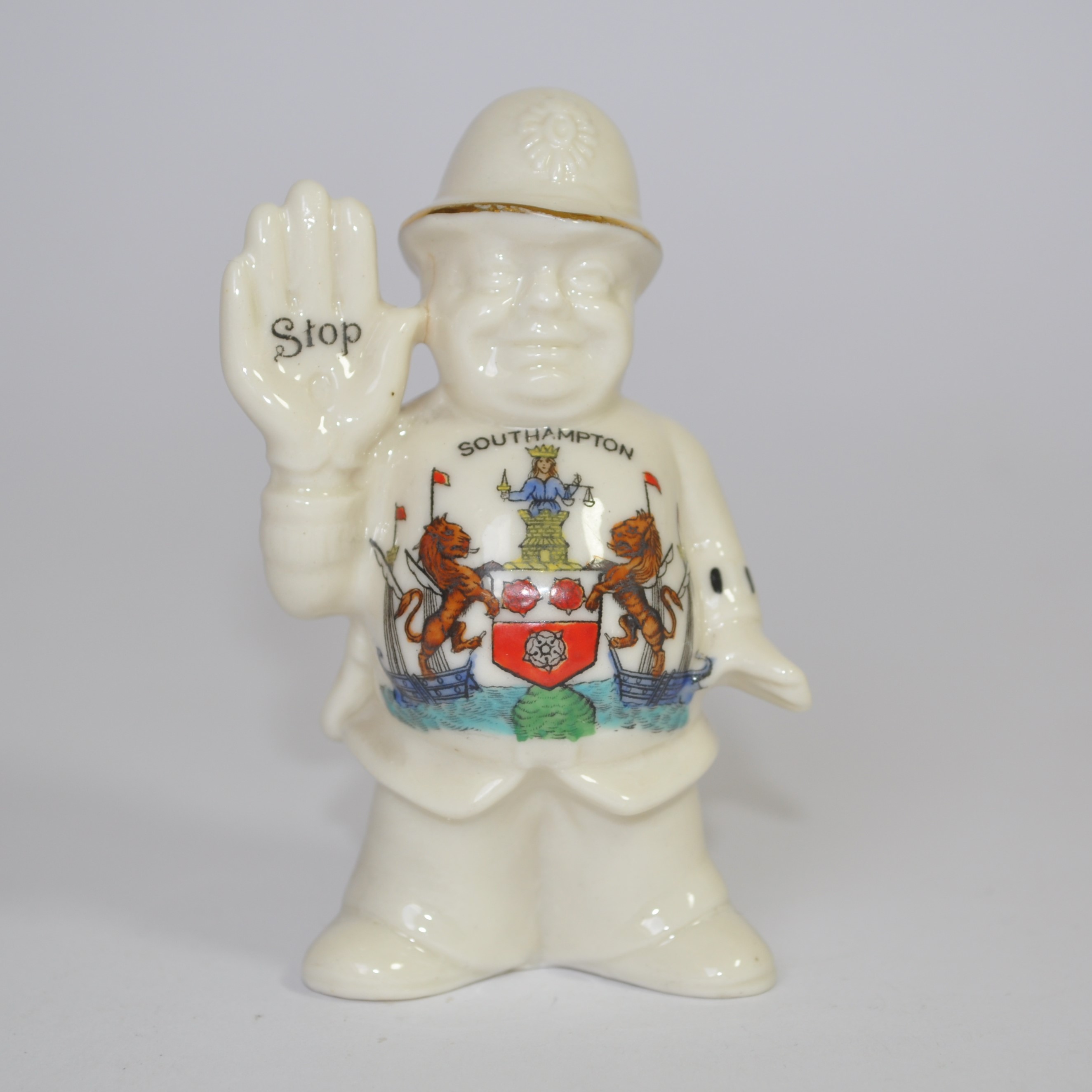 Vintage Arcadian Crested Ware China Southampton Policeman