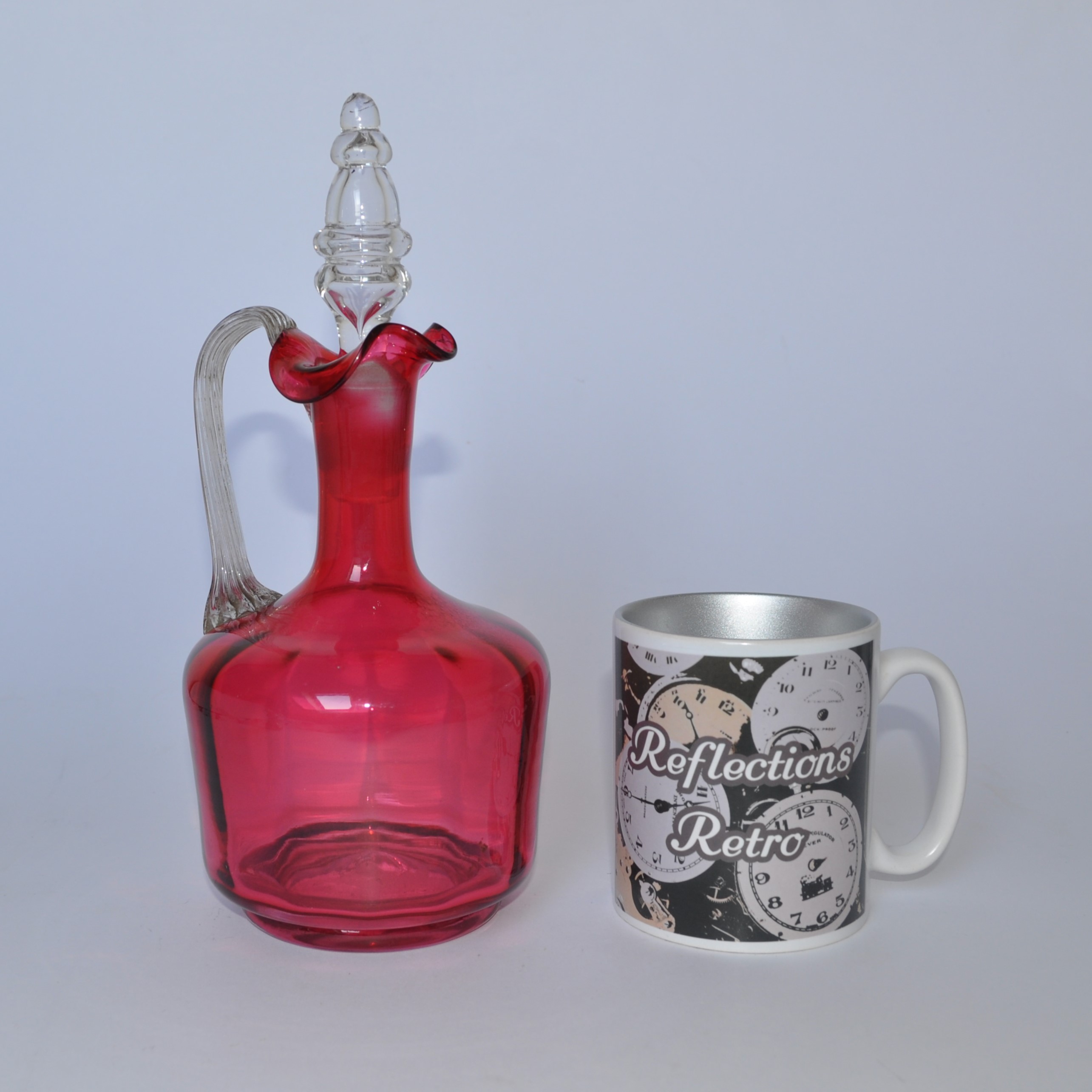 Antique Cranberry Glass Decanter