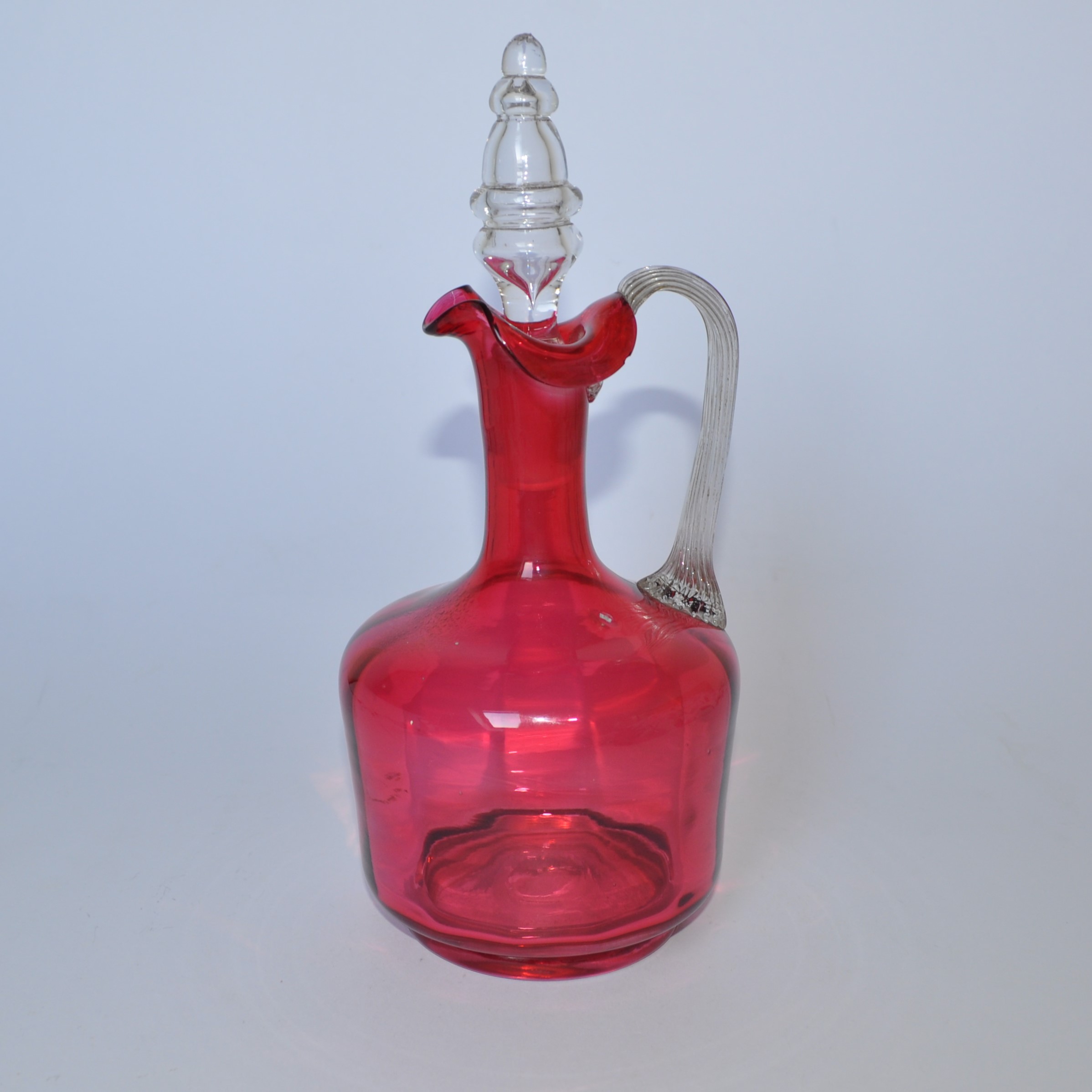 Antique Cranberry Glass Decanter
