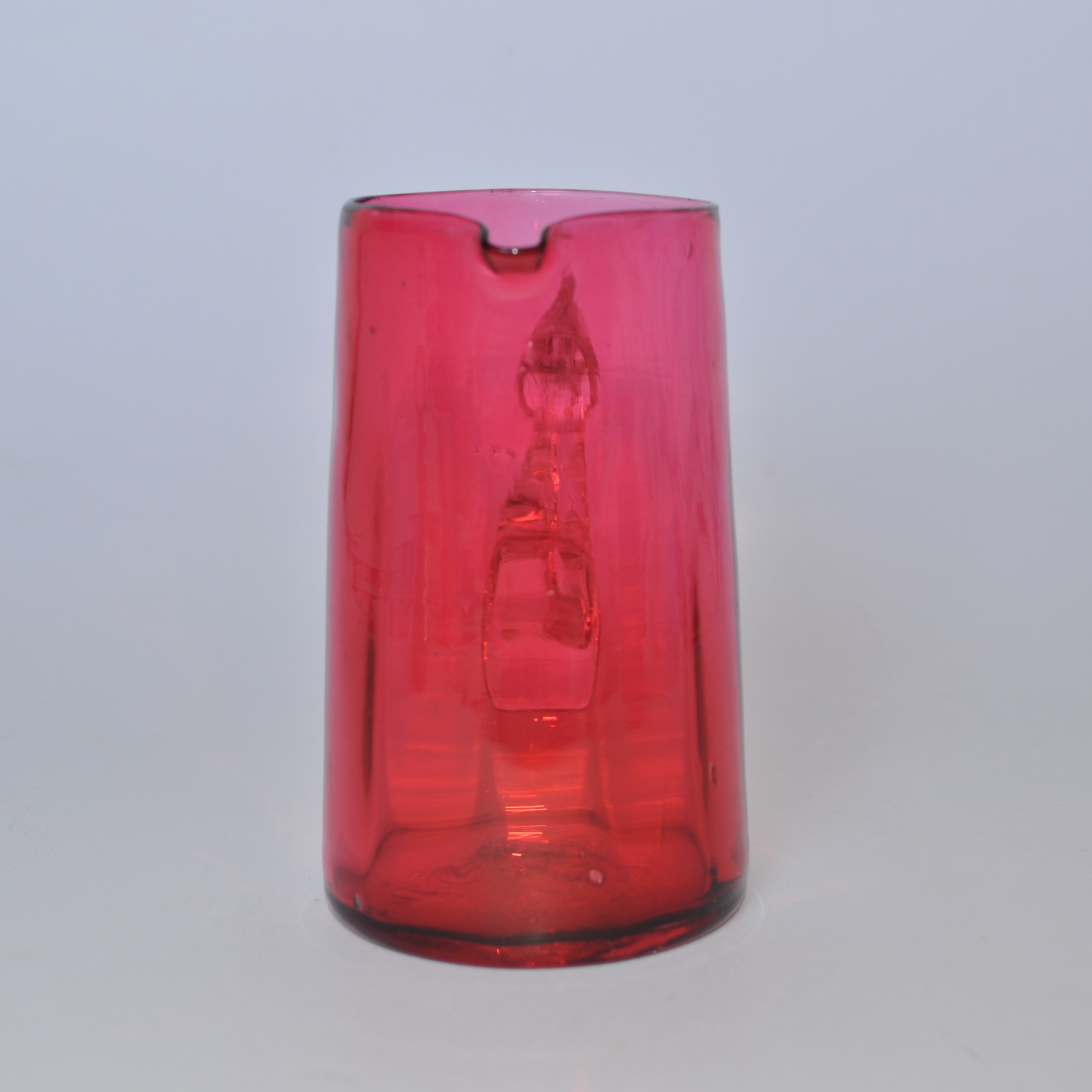 Antique Cranberry Glass Milk Jug