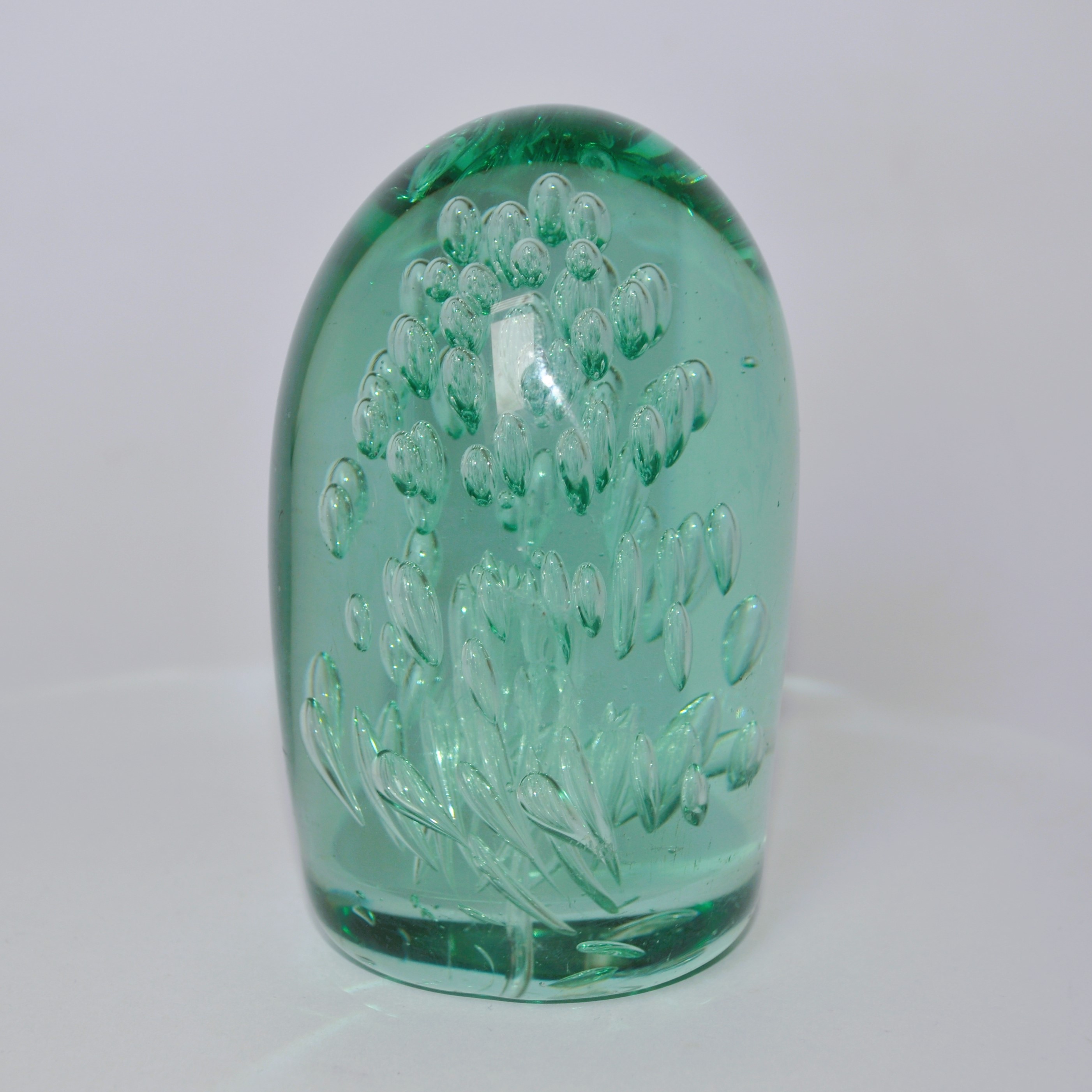 Antique Glass Dump Weight / Paperweight / Doorstop