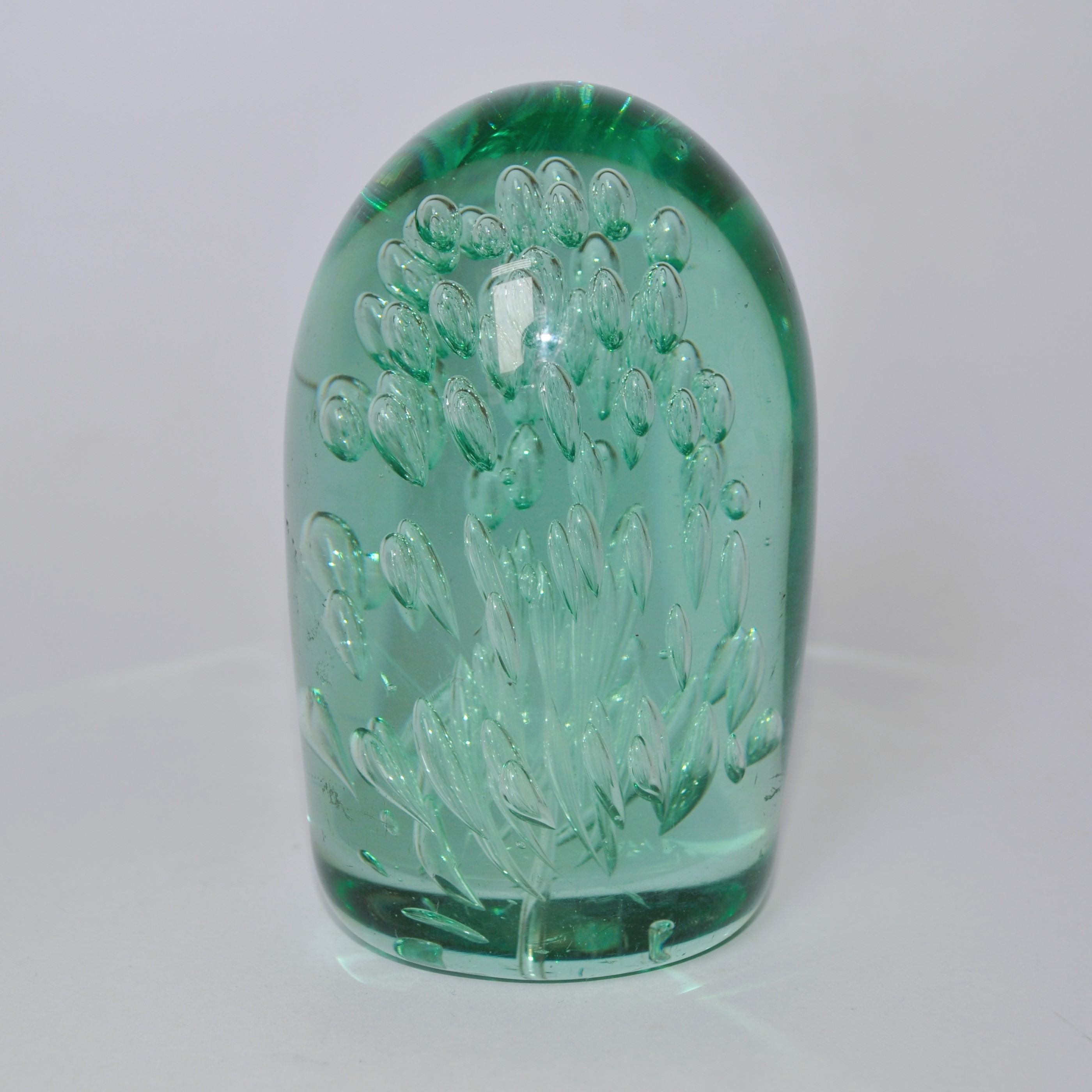 Antique Glass Dump Weight / Paperweight / Doorstop