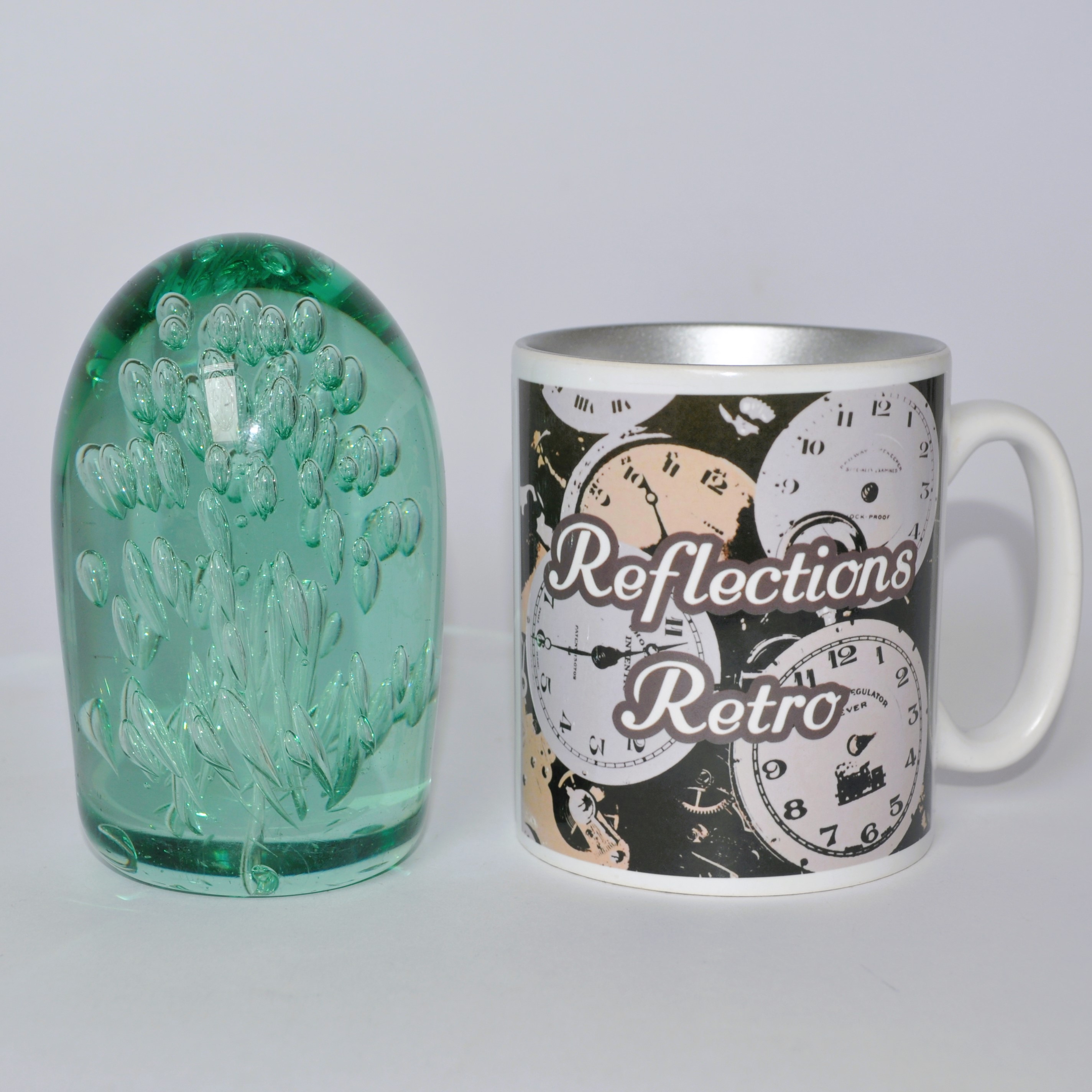 Antique Glass Dump Weight / Paperweight / Doorstop