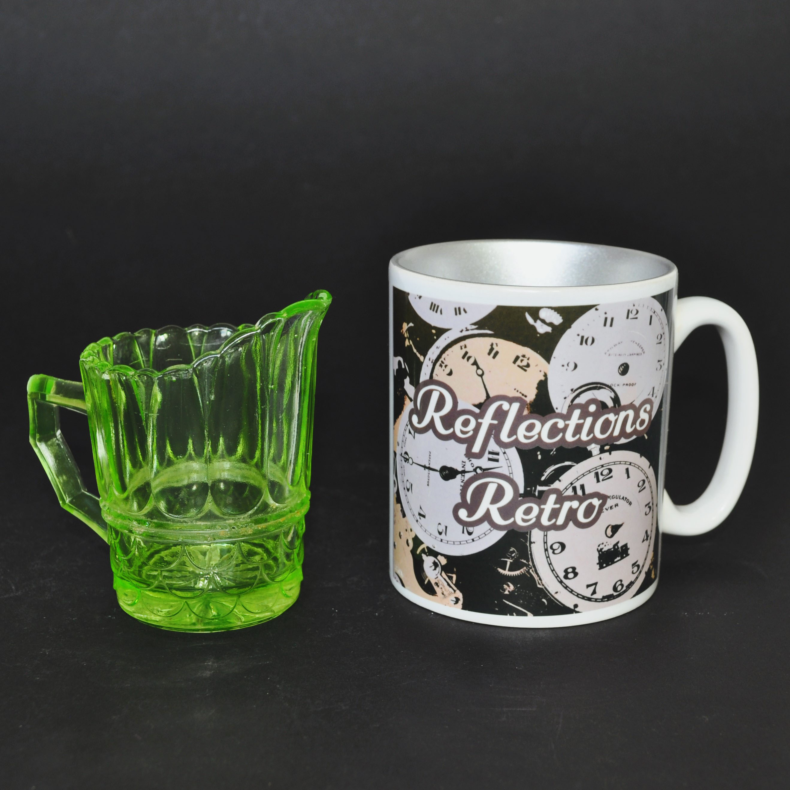 Antique Uranium / Vaseline Glass Milk / Cream Jug