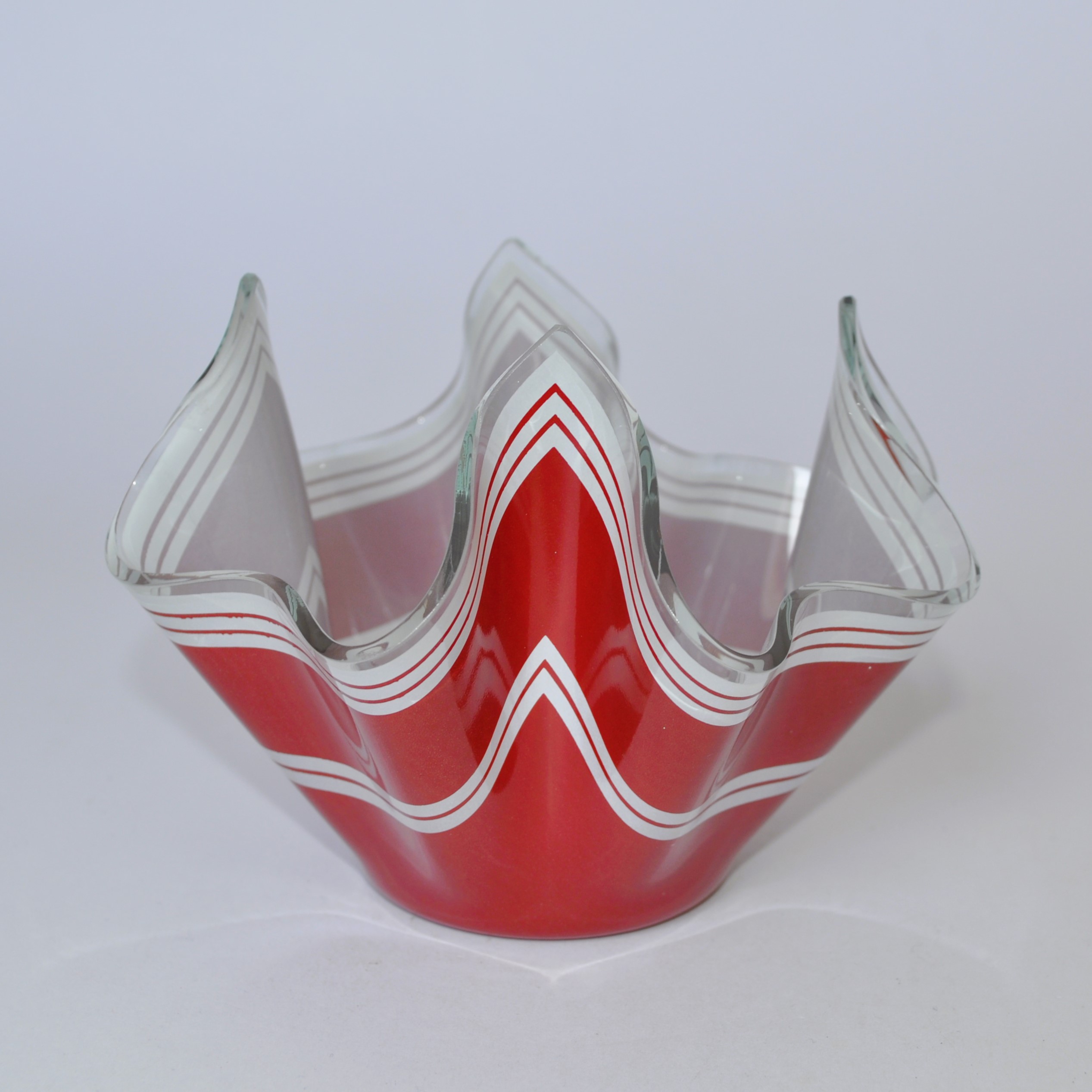 Chance Glass Handkerchief Posy Vase "Bandel-2"