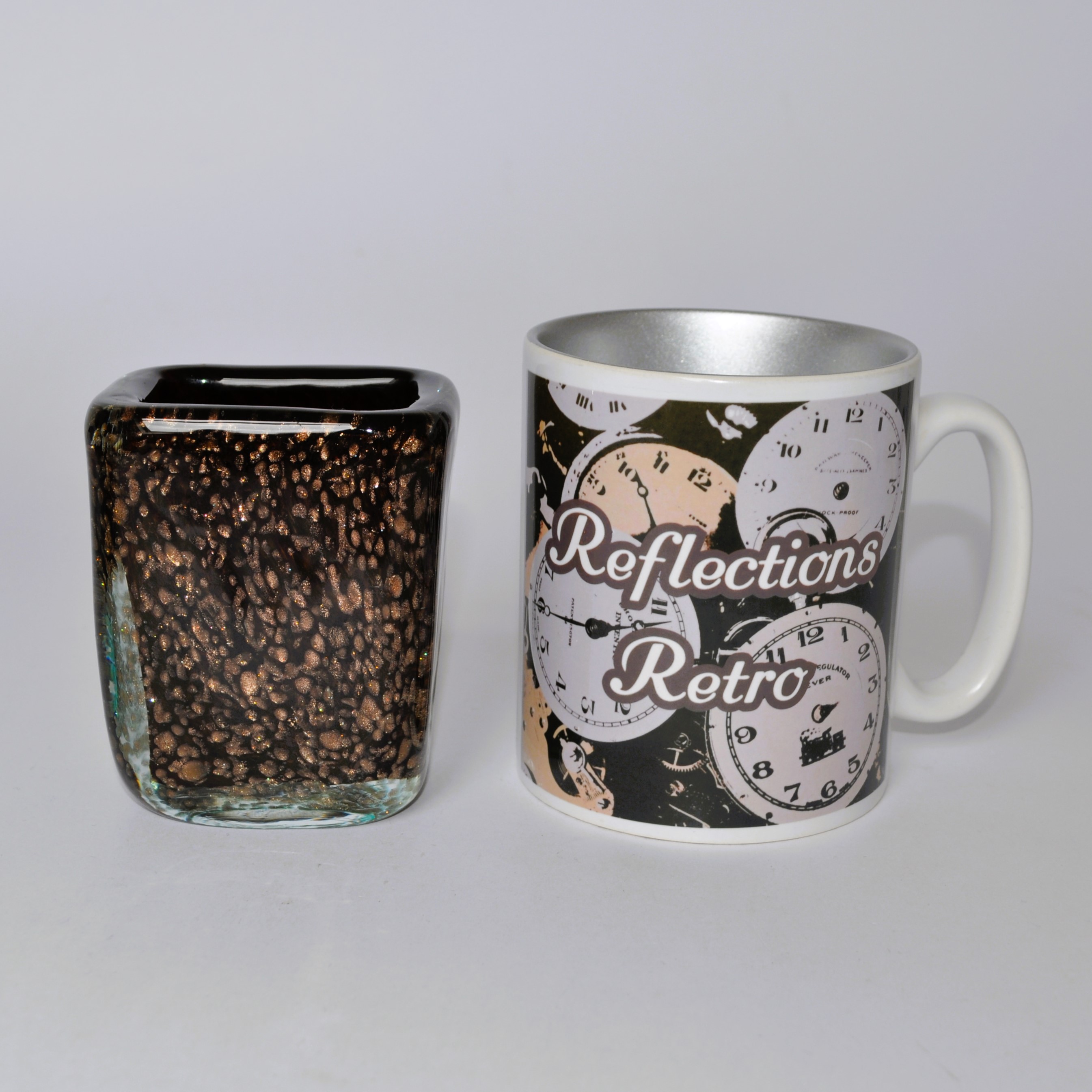 Vintage Murano V Nason Copper Aventurine Glass Vase