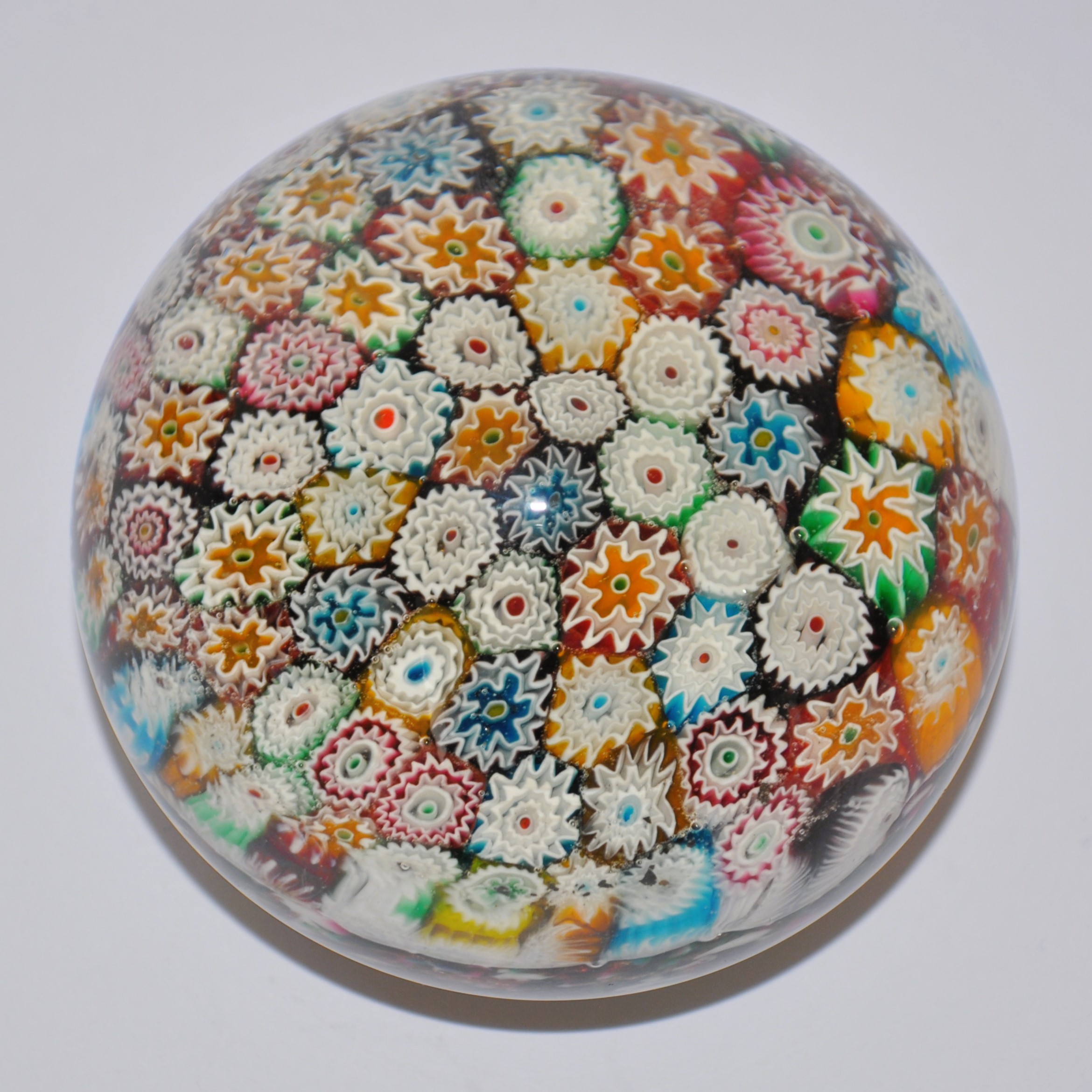 Vintage Murano Millefiori Glass Paperweight