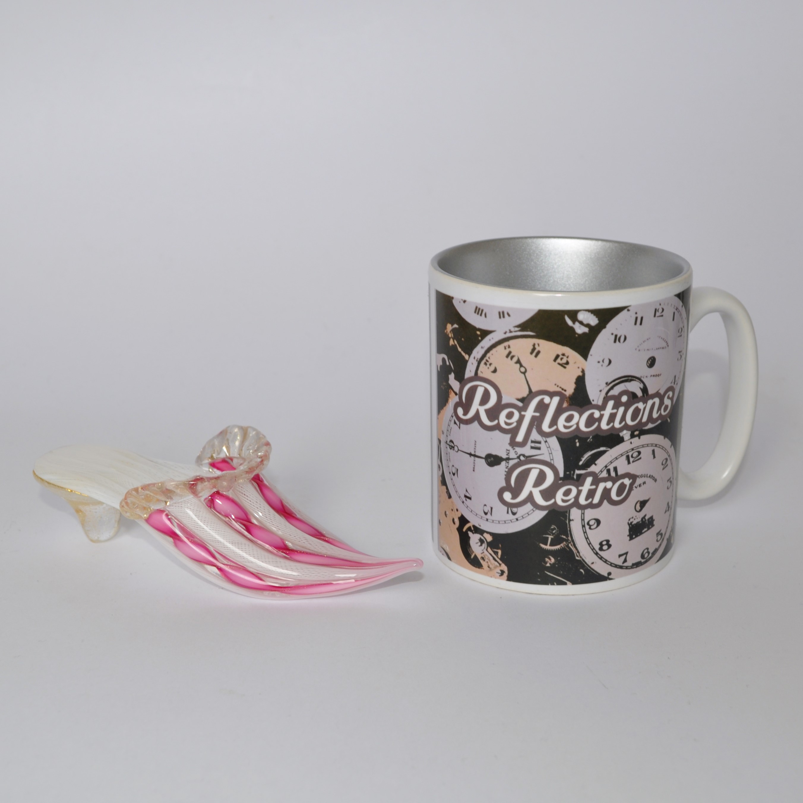 Vintage Murano Salviati Zanfirico, Filigree & Aventurine Glass Shoe / Slipper