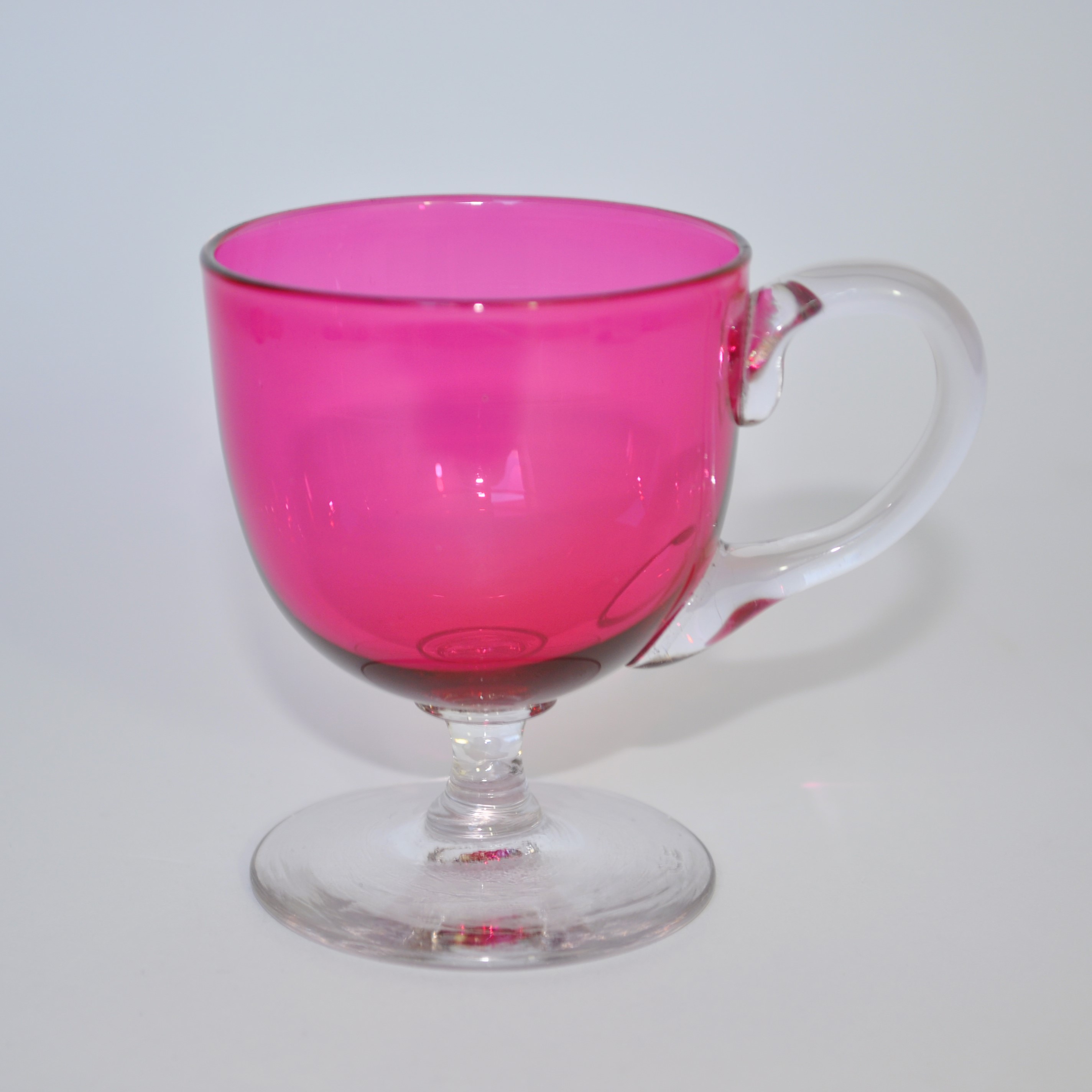 Antique Cranberry Glass Custard Cup