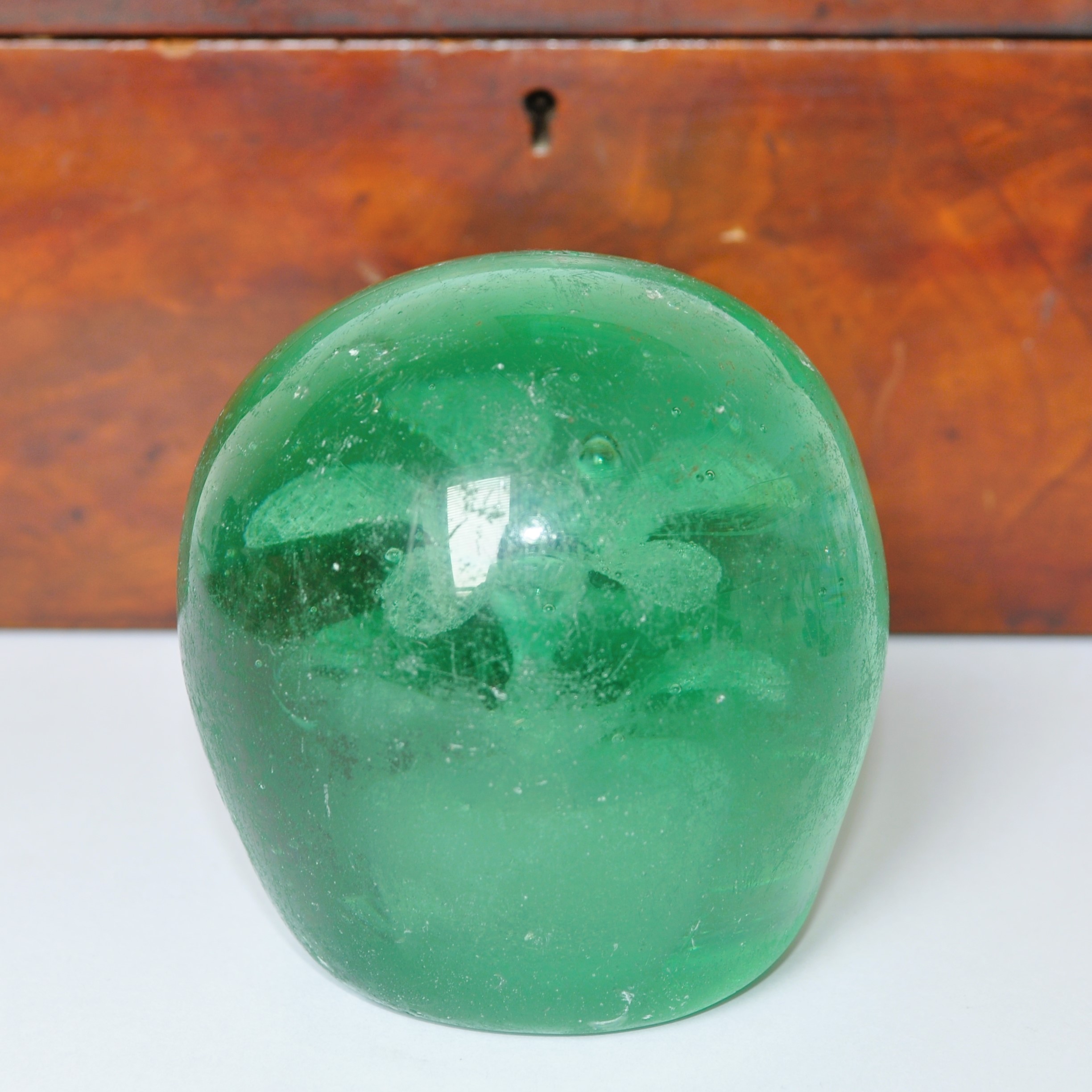 Antique Glass Flower Dump Weight Doorstop / Paperweight