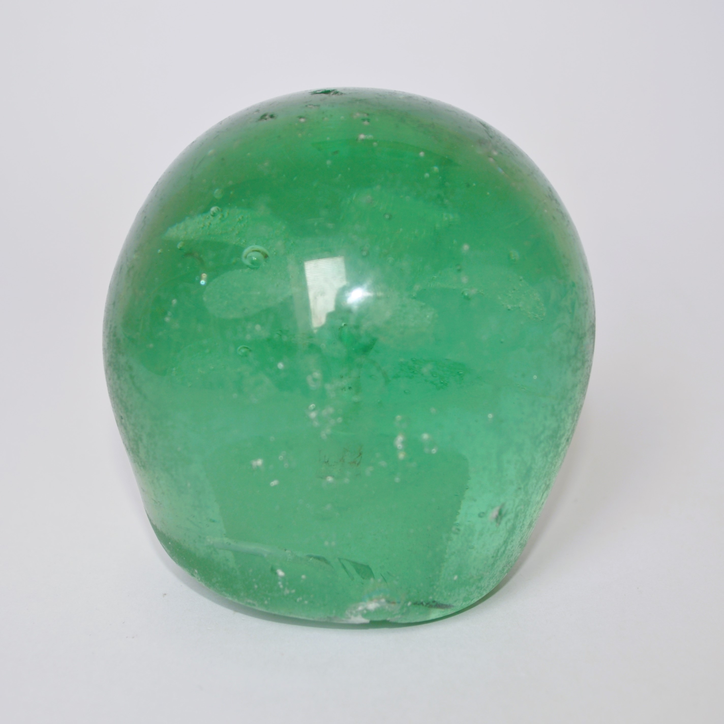 Antique Glass Flower Dump Weight Doorstop / Paperweight 