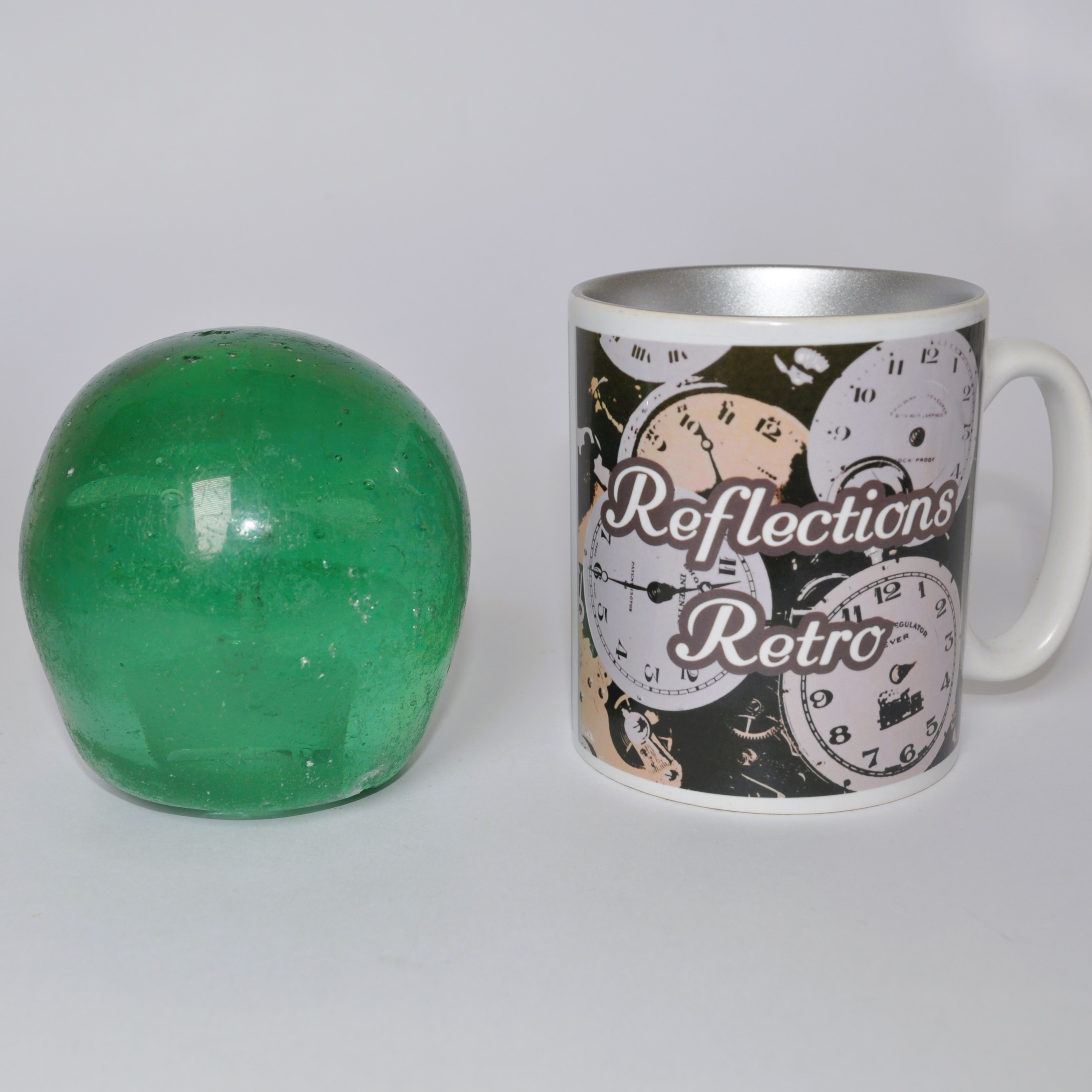 Antique Glass Flower Dump Weight Doorstop / Paperweight 