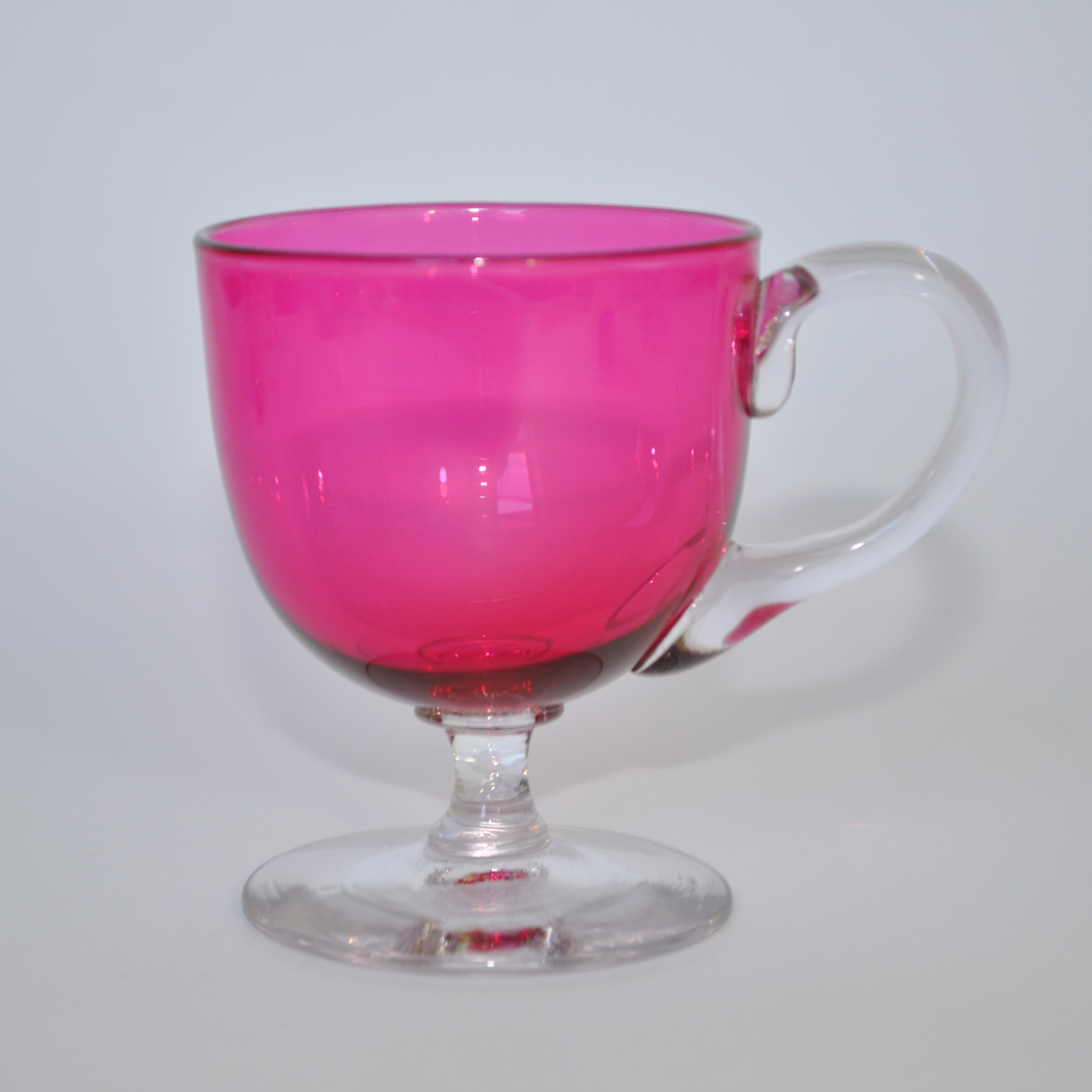 Antique Cranberry Glass Custard Cup