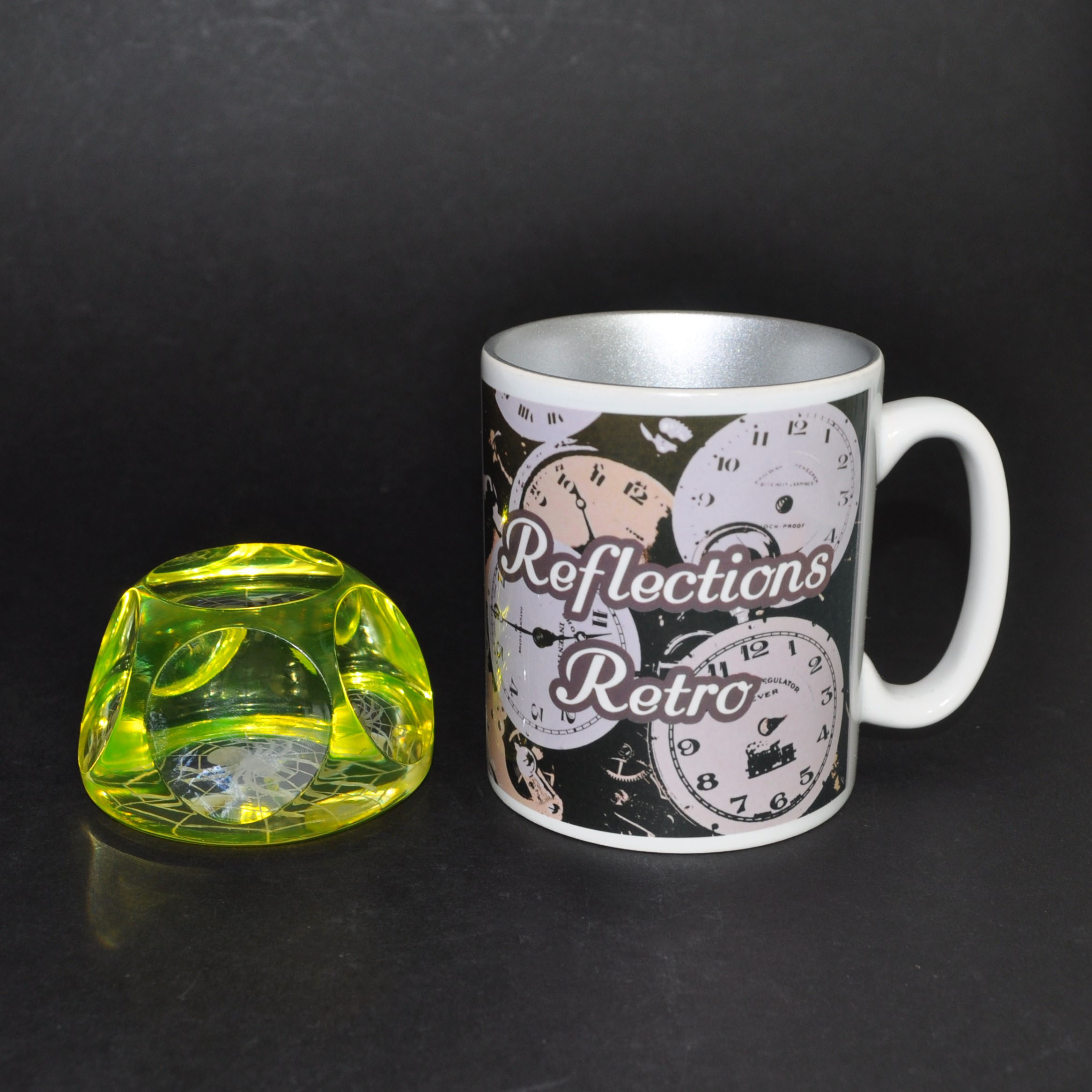 Webb Corbett Uranium Glass Spider Paperweight