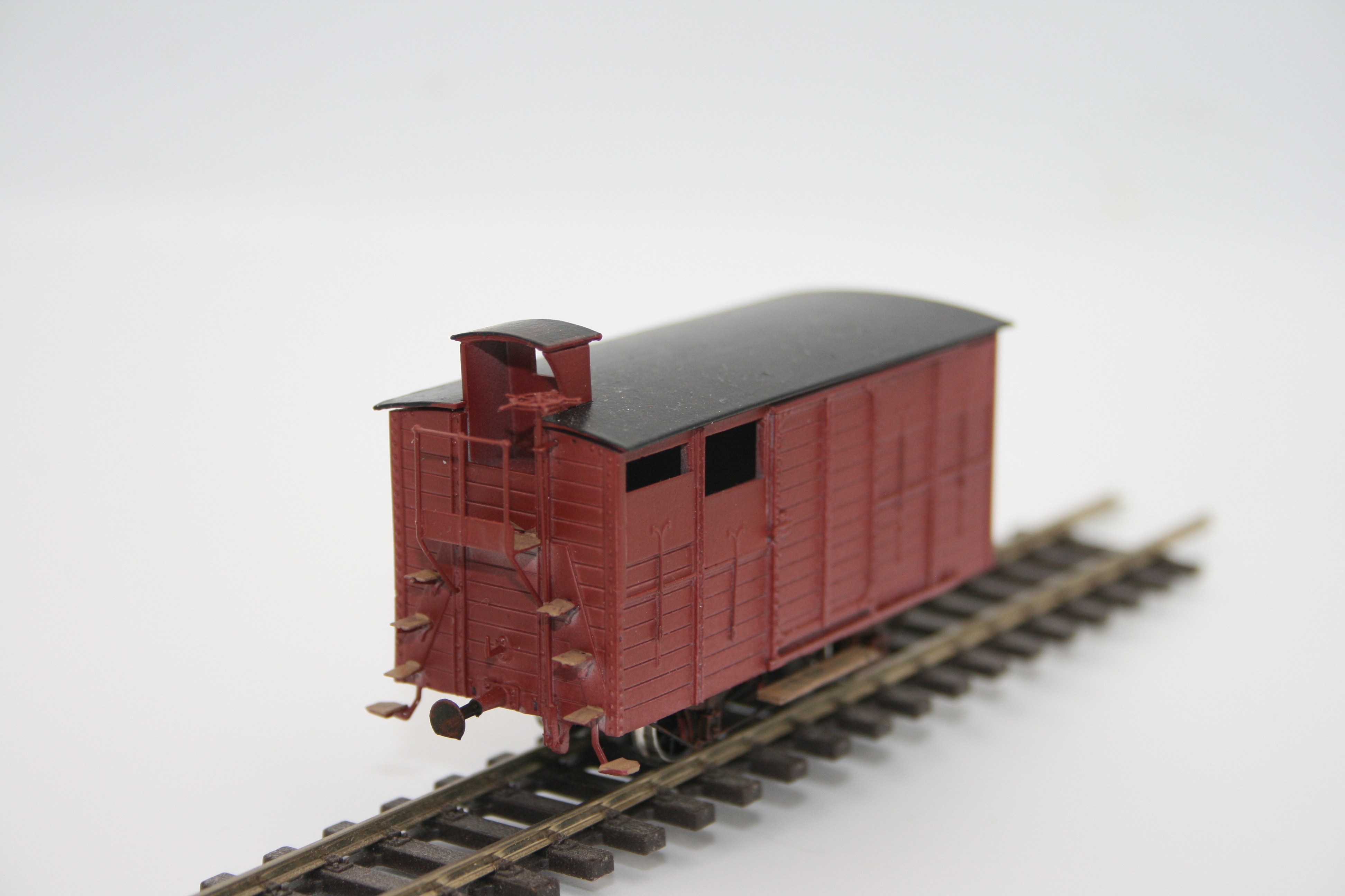 Wagon Couvert P.O.C. avec guérite 