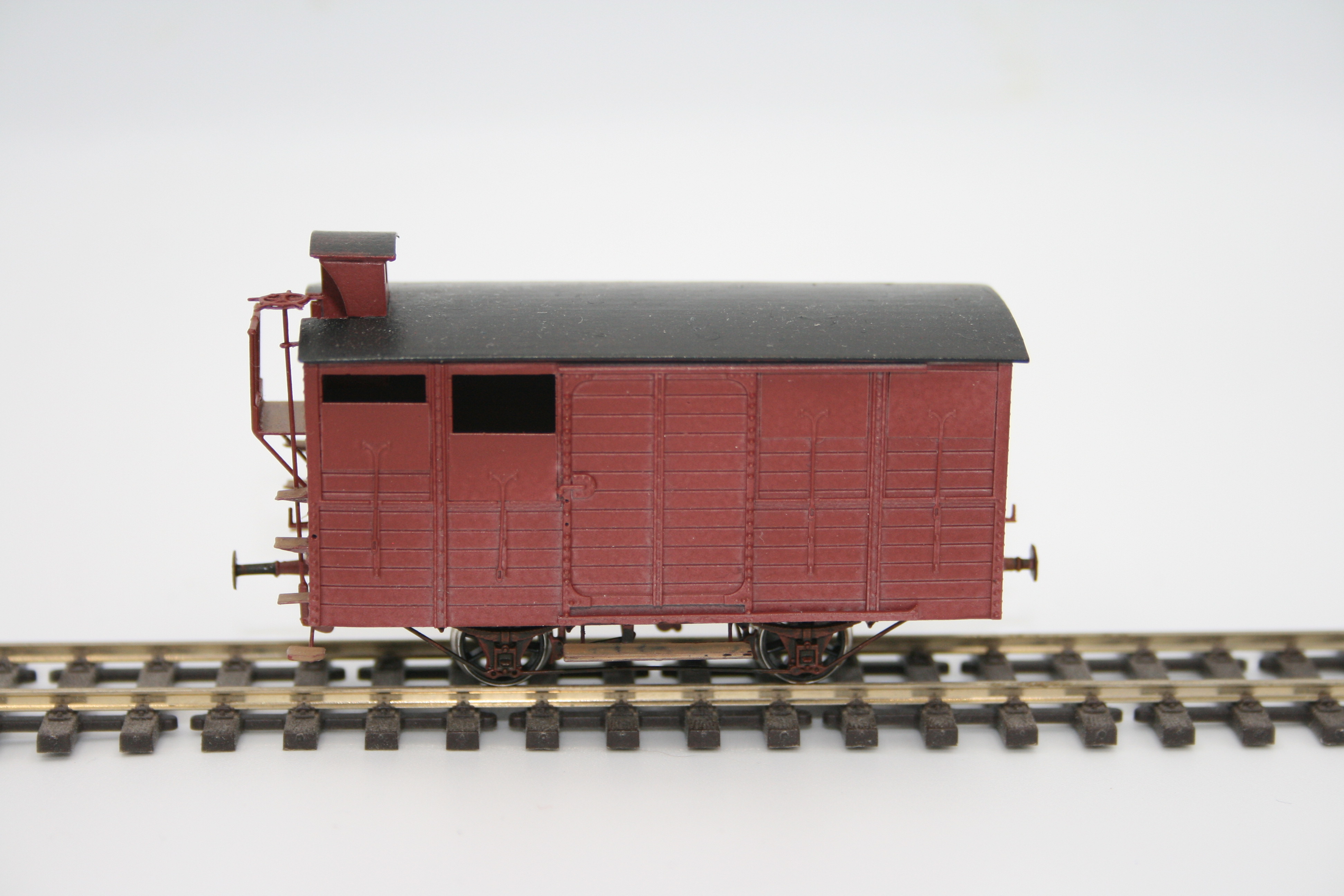 Wagon Couvert P.O.C. avec guérite 