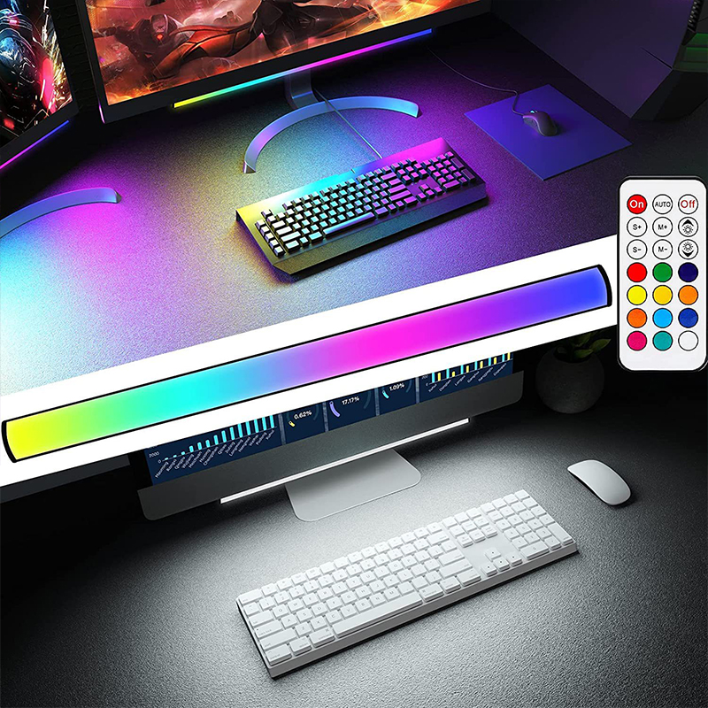 RGBIC Multiple color voice pickup light keyboard atmosphere wall light screen backlight night light room decoration keyboard Bluetooth light
