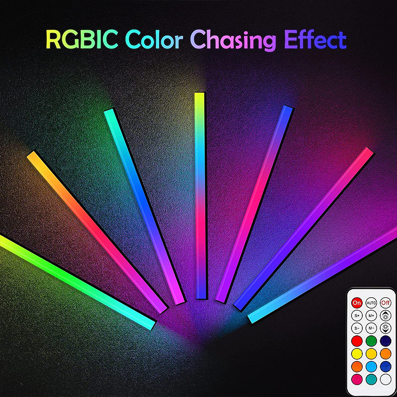 RGBIC Multiple color voice pickup light keyboard atmosphere wall light screen backlight night light room decoration keyboard Bluetooth light