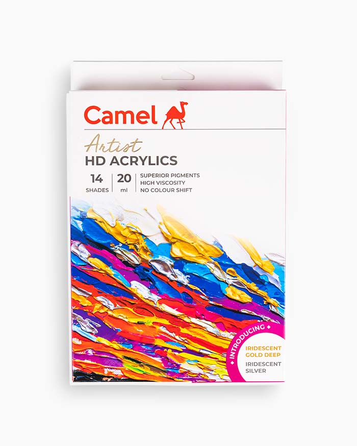 Camel  Artist  HD  Acrylics  14  shades