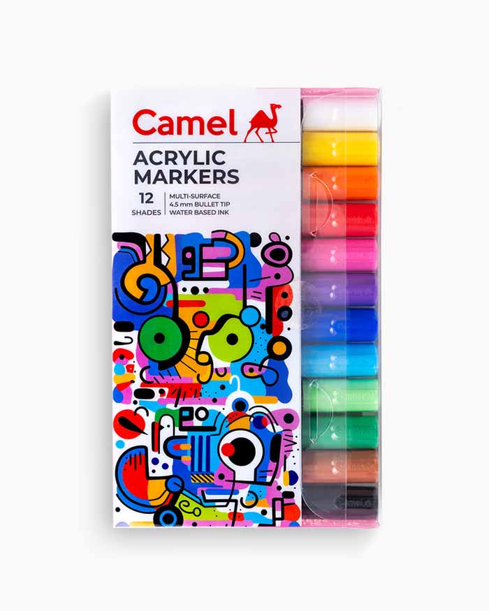 Camel  Acrylic  Markers  12  shades