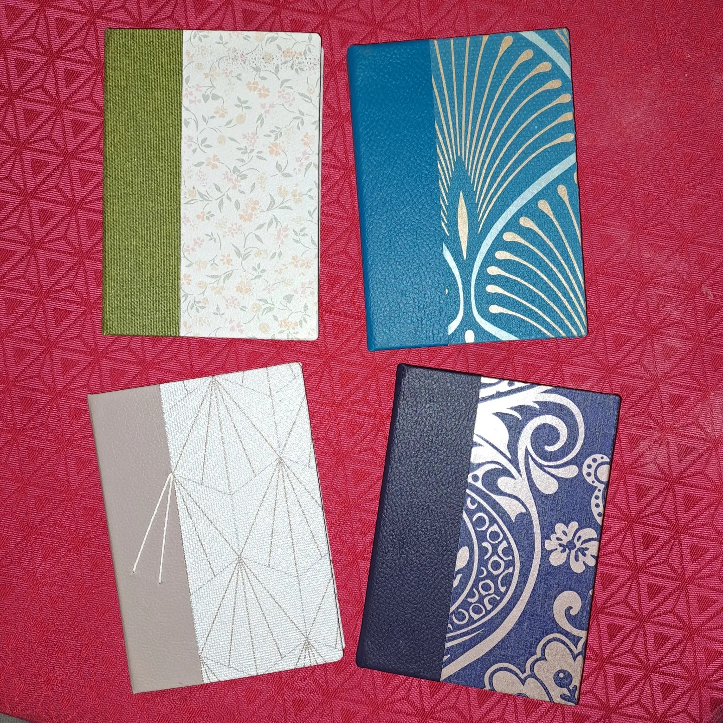 Carnet relié demie toile