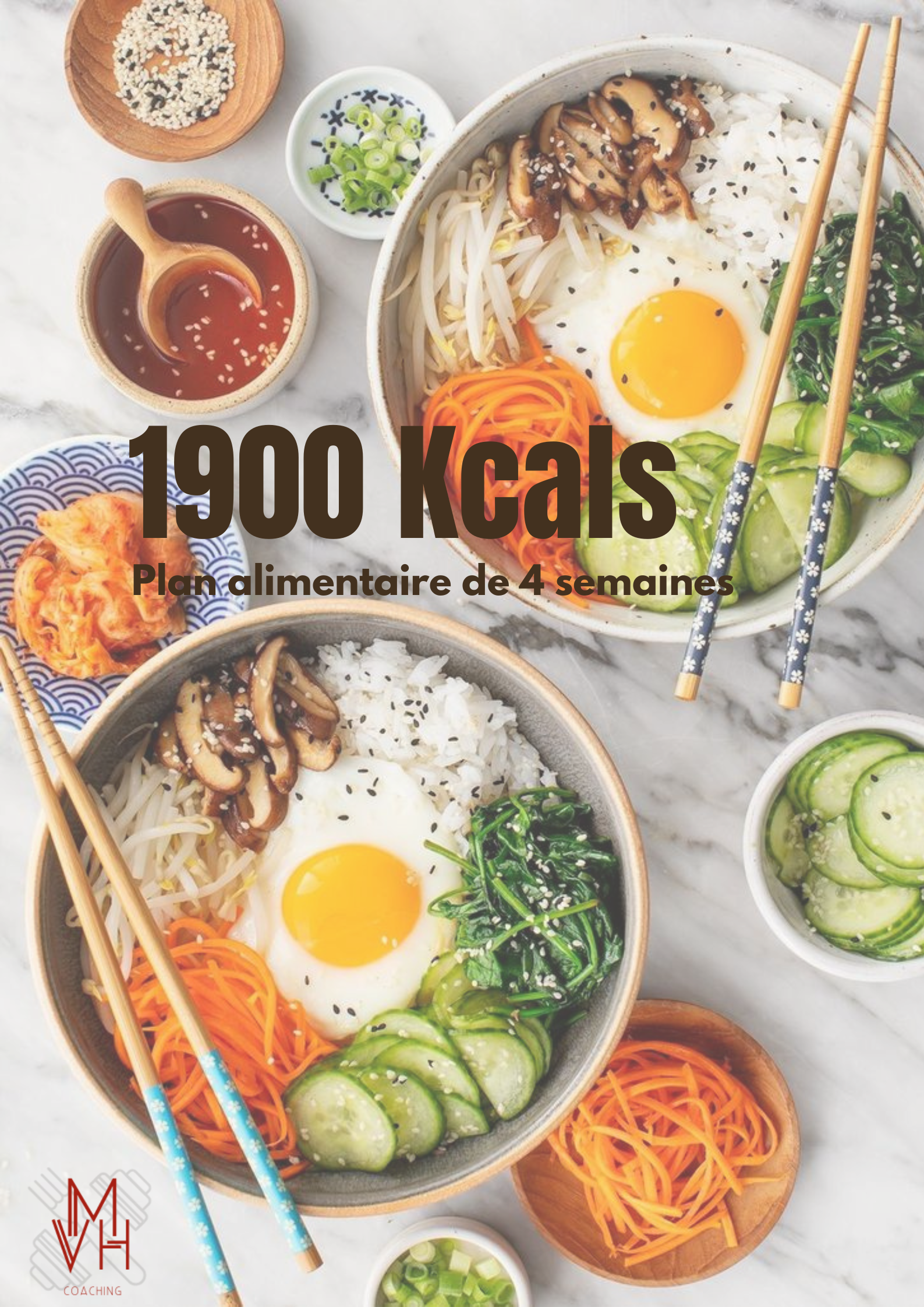 Plan alimentaire - 4 semaines à 1900Kcals