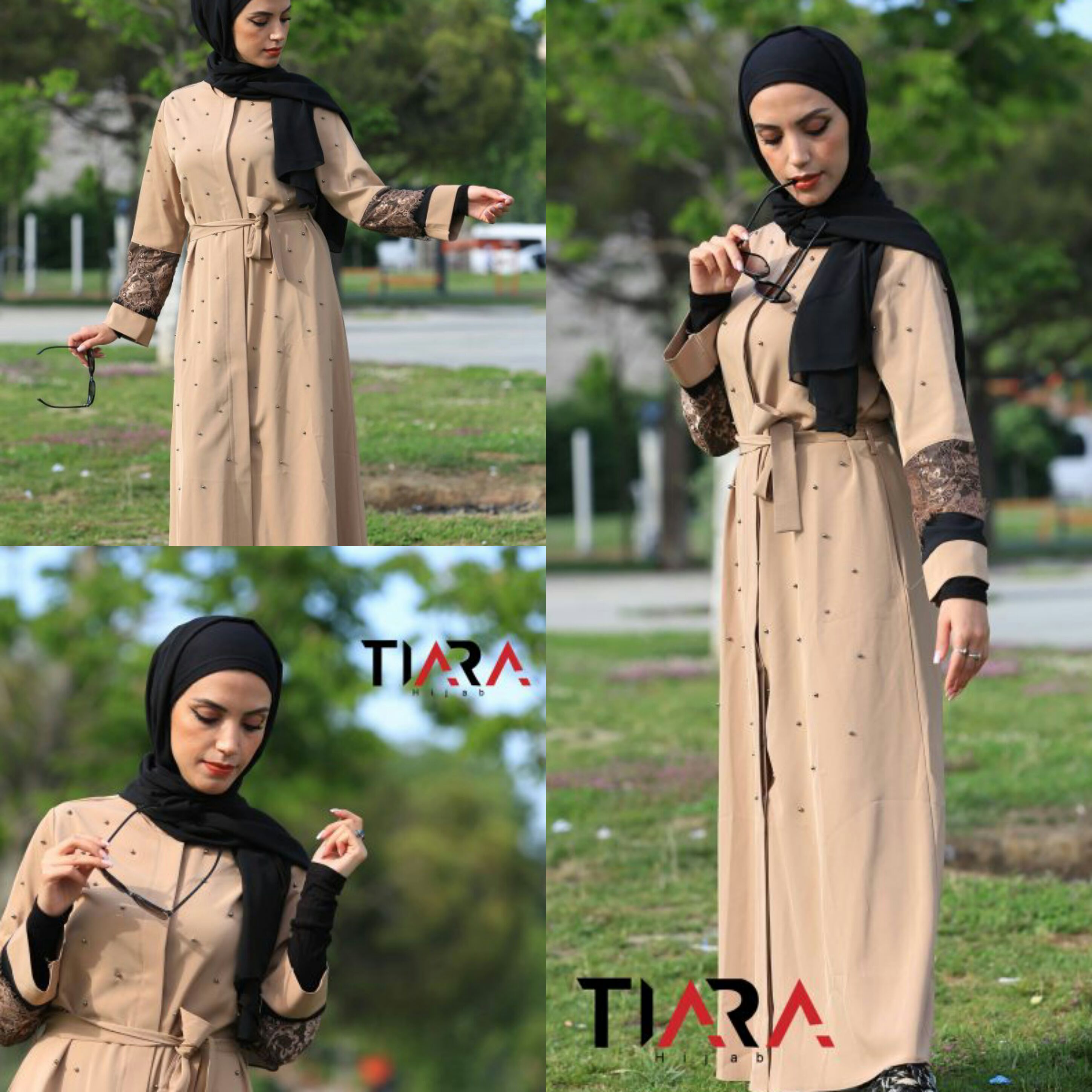  beige abaya