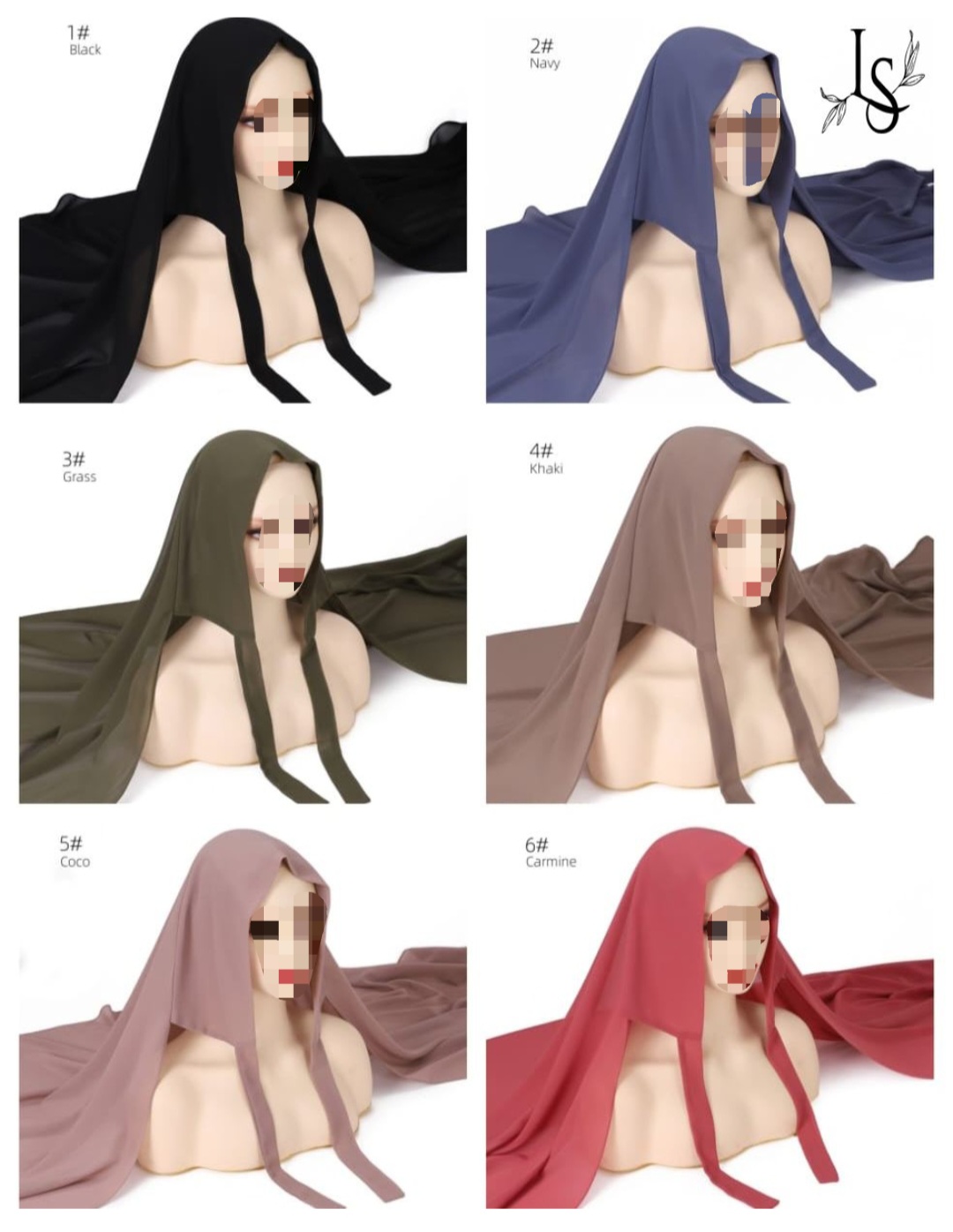 French chiffon scarf