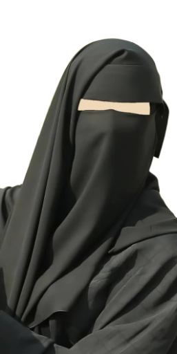 Queen Black Niqab