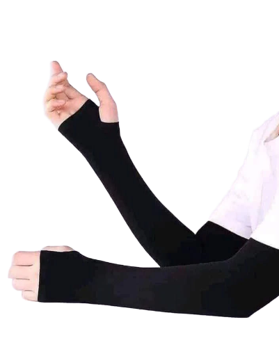 Long Fingerless Arm Sleeves