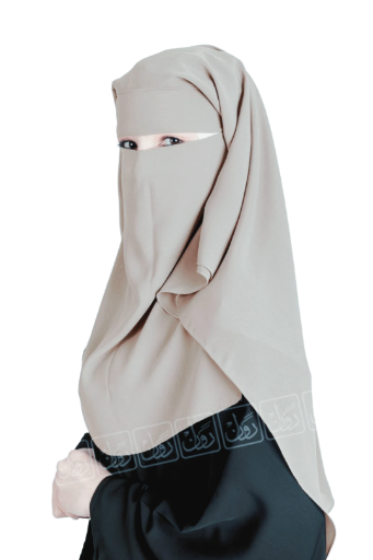 Queen gray Niqab 