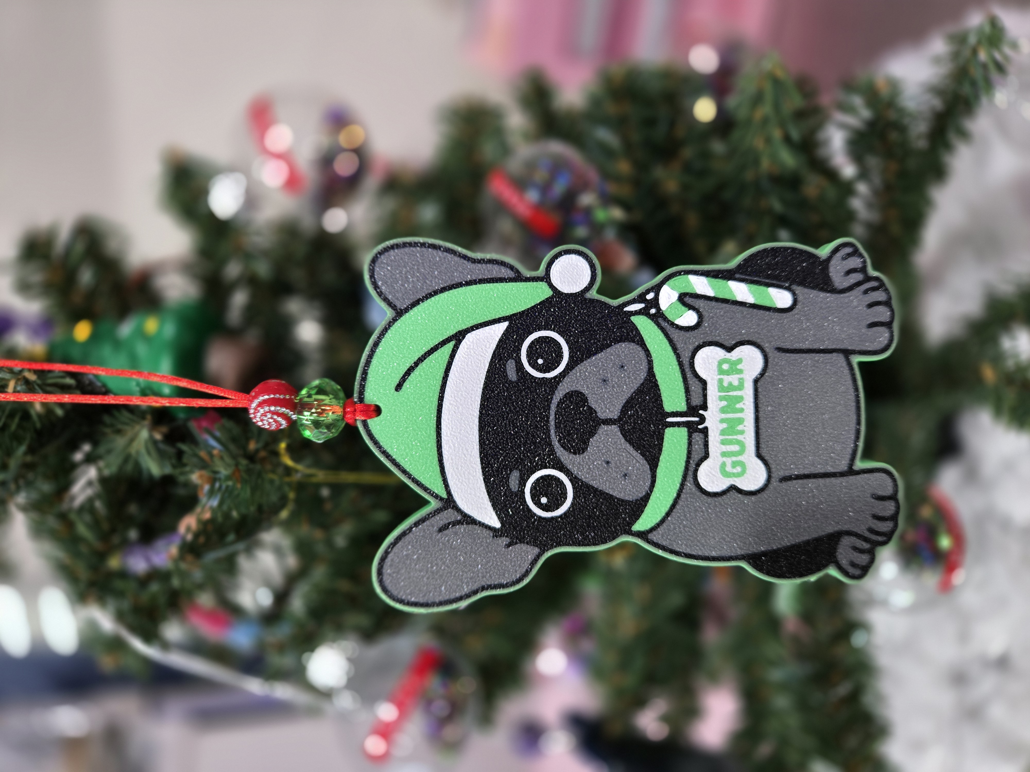 French Bulldog Christmas Tree Ornament